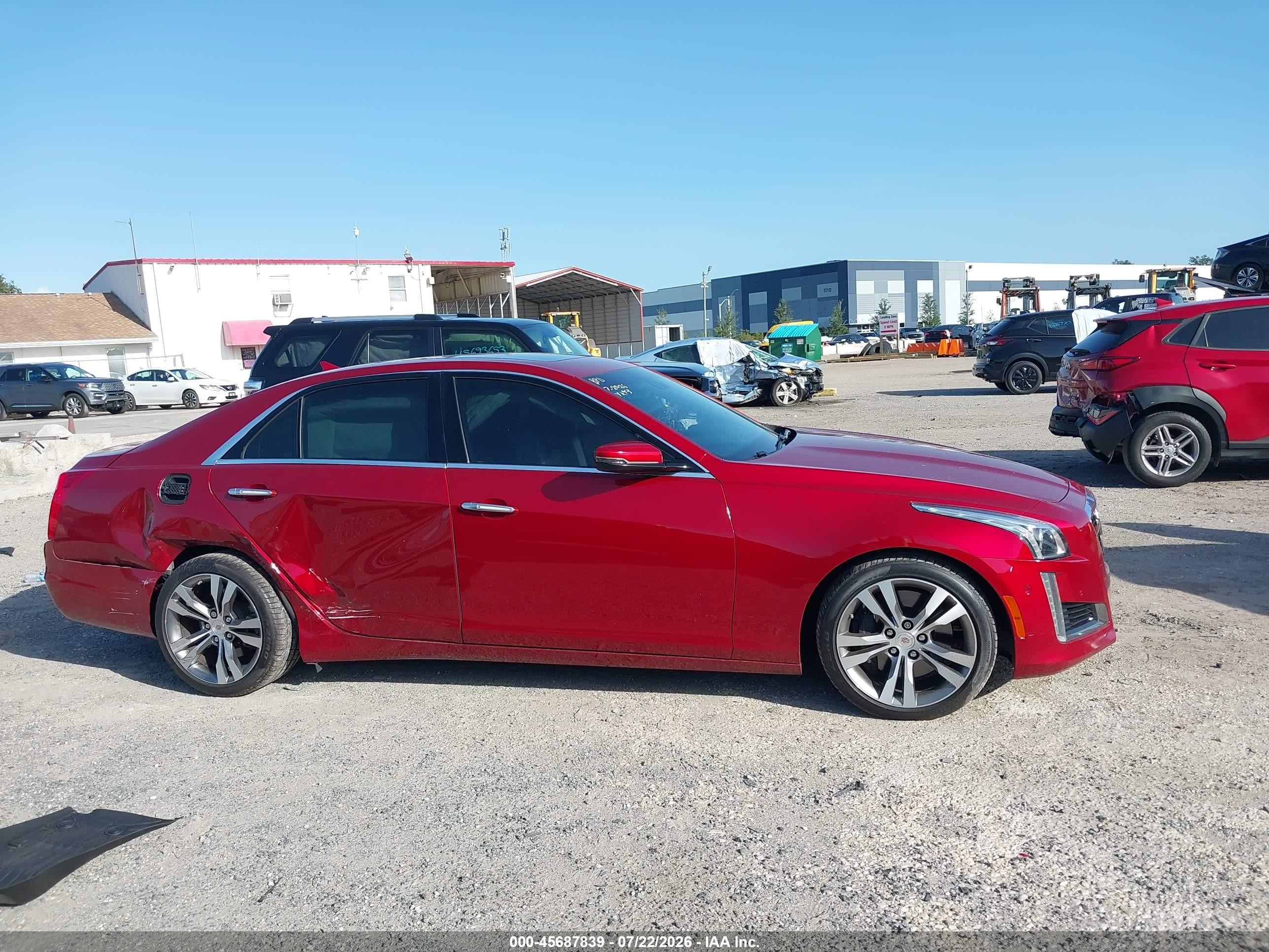 2014 Cadillac Cts Vsport Premium Red vin: 1G6AV5S80E0188373