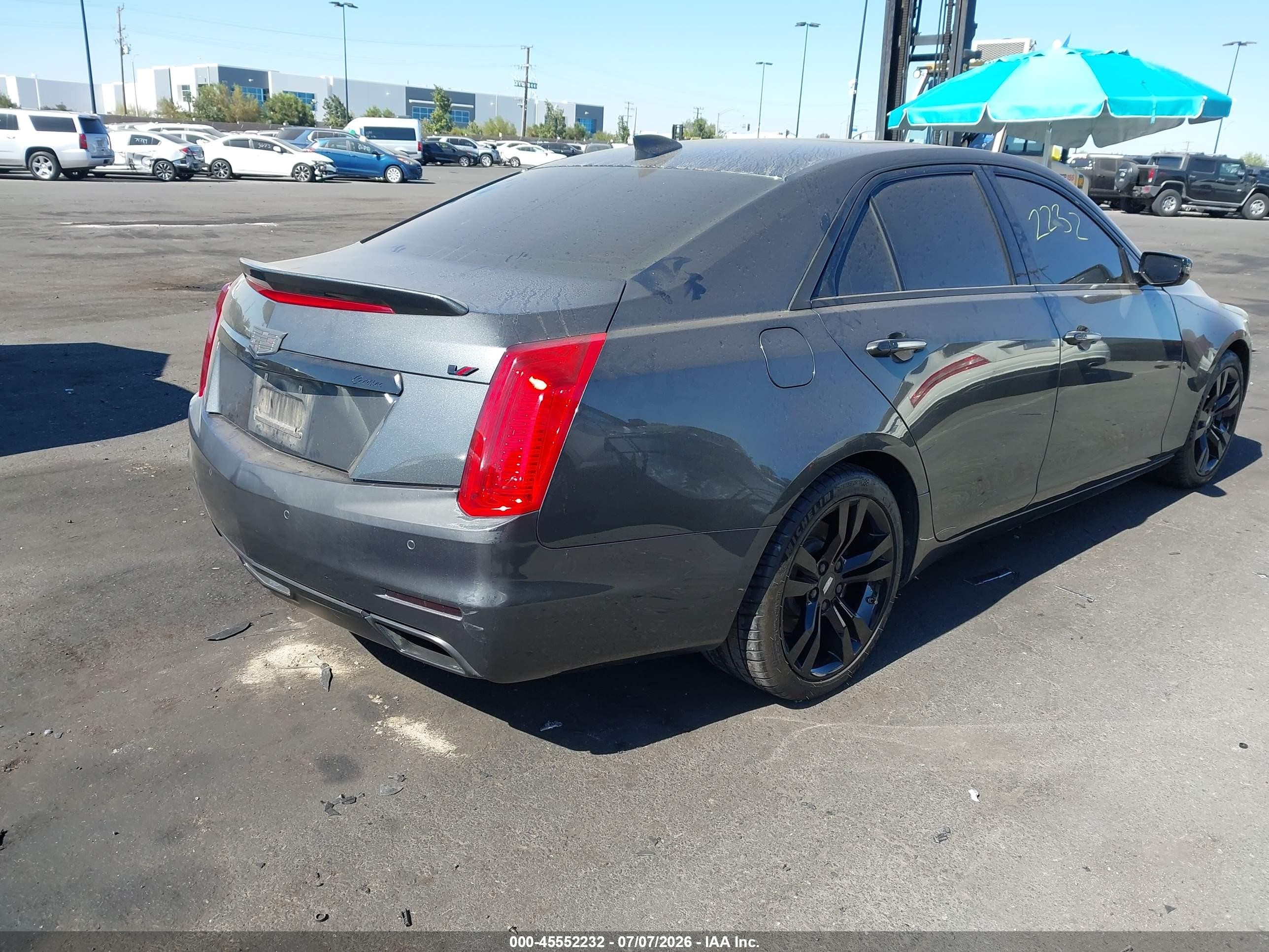 2015 Cadillac Cts Vsport Premium Gray vin: 1G6AV5S80F0132466