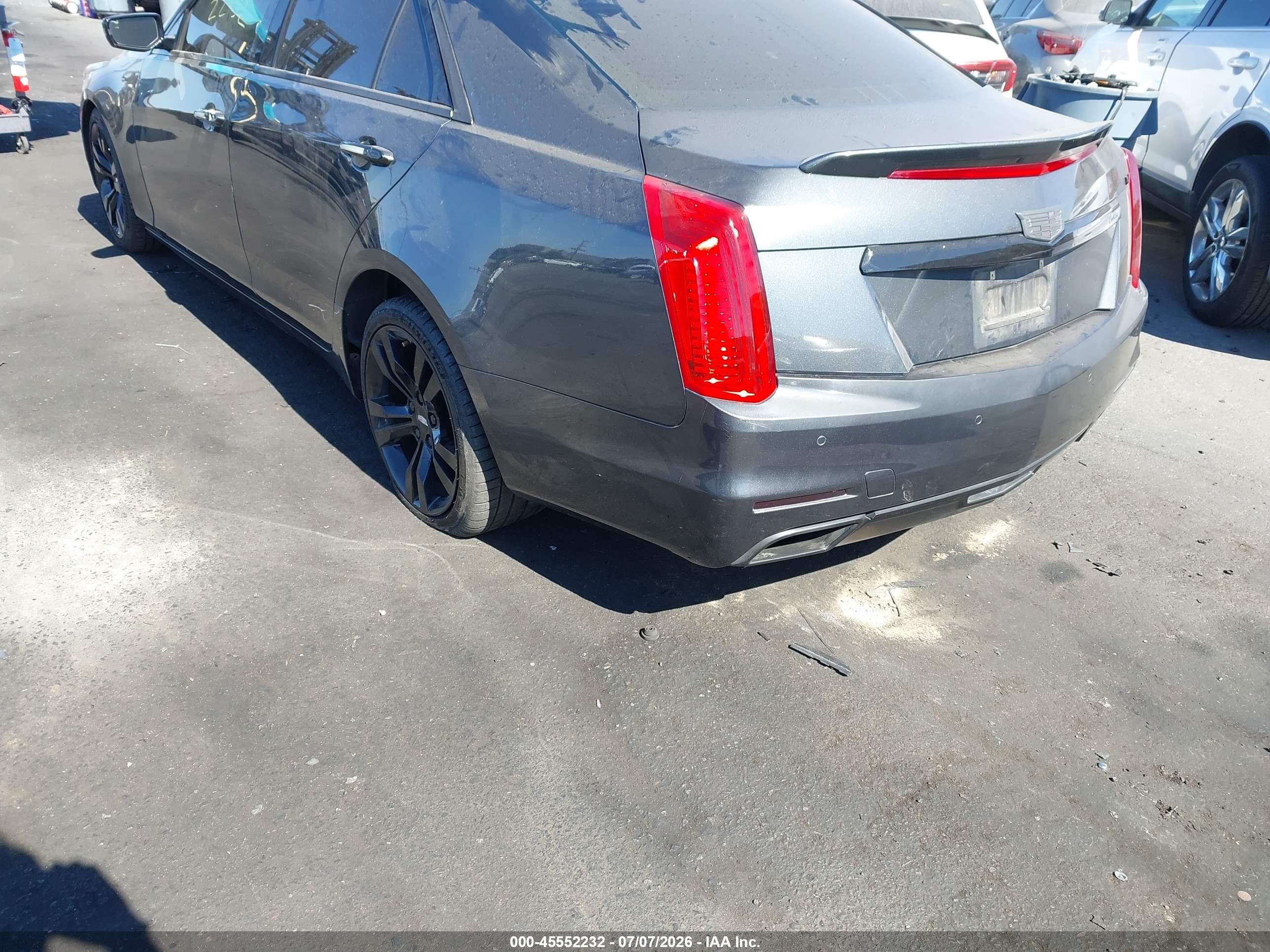 2015 Cadillac Cts Vsport Premium Gray vin: 1G6AV5S80F0132466