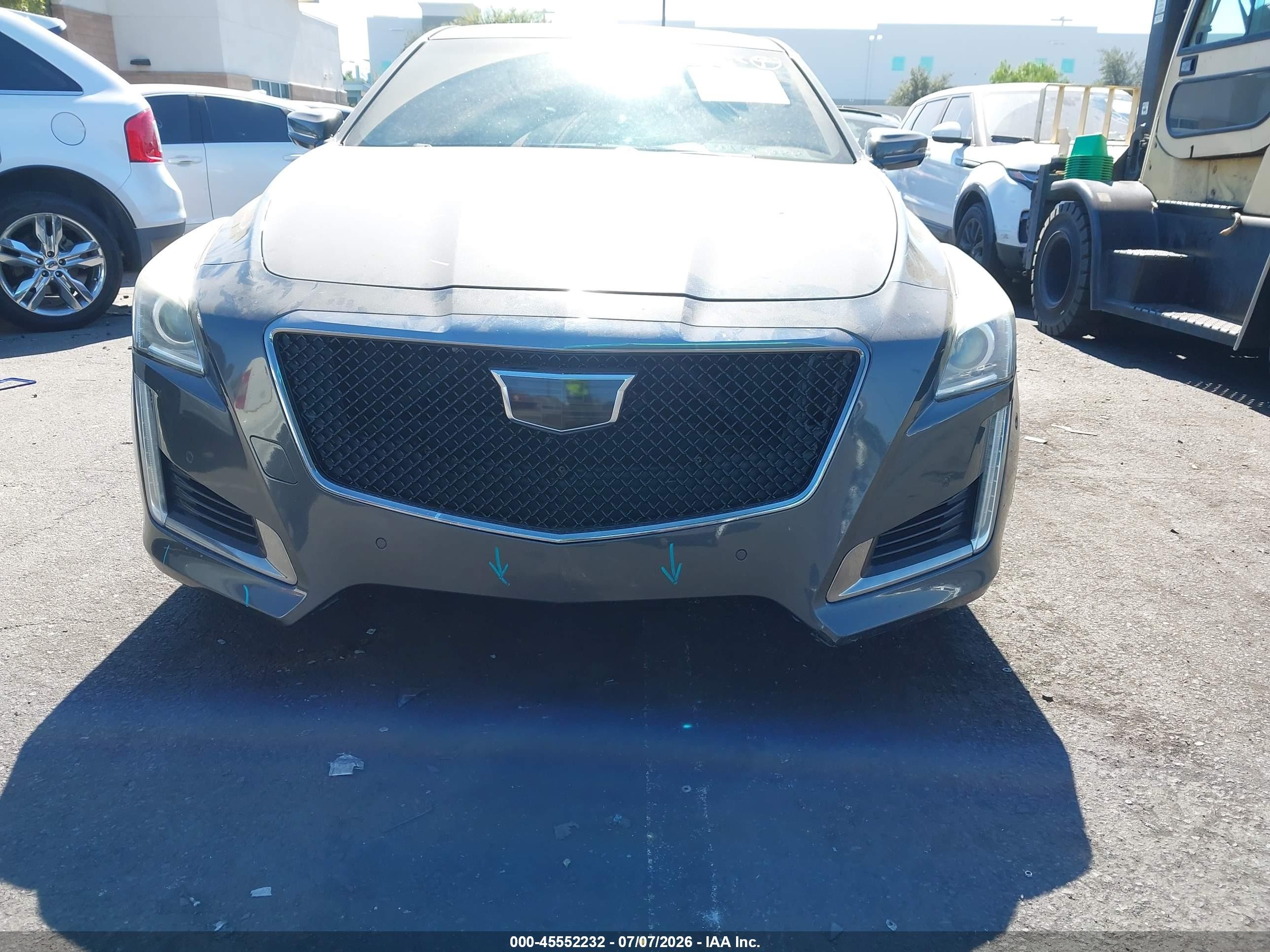 2015 Cadillac Cts Vsport Premium Gray vin: 1G6AV5S80F0132466