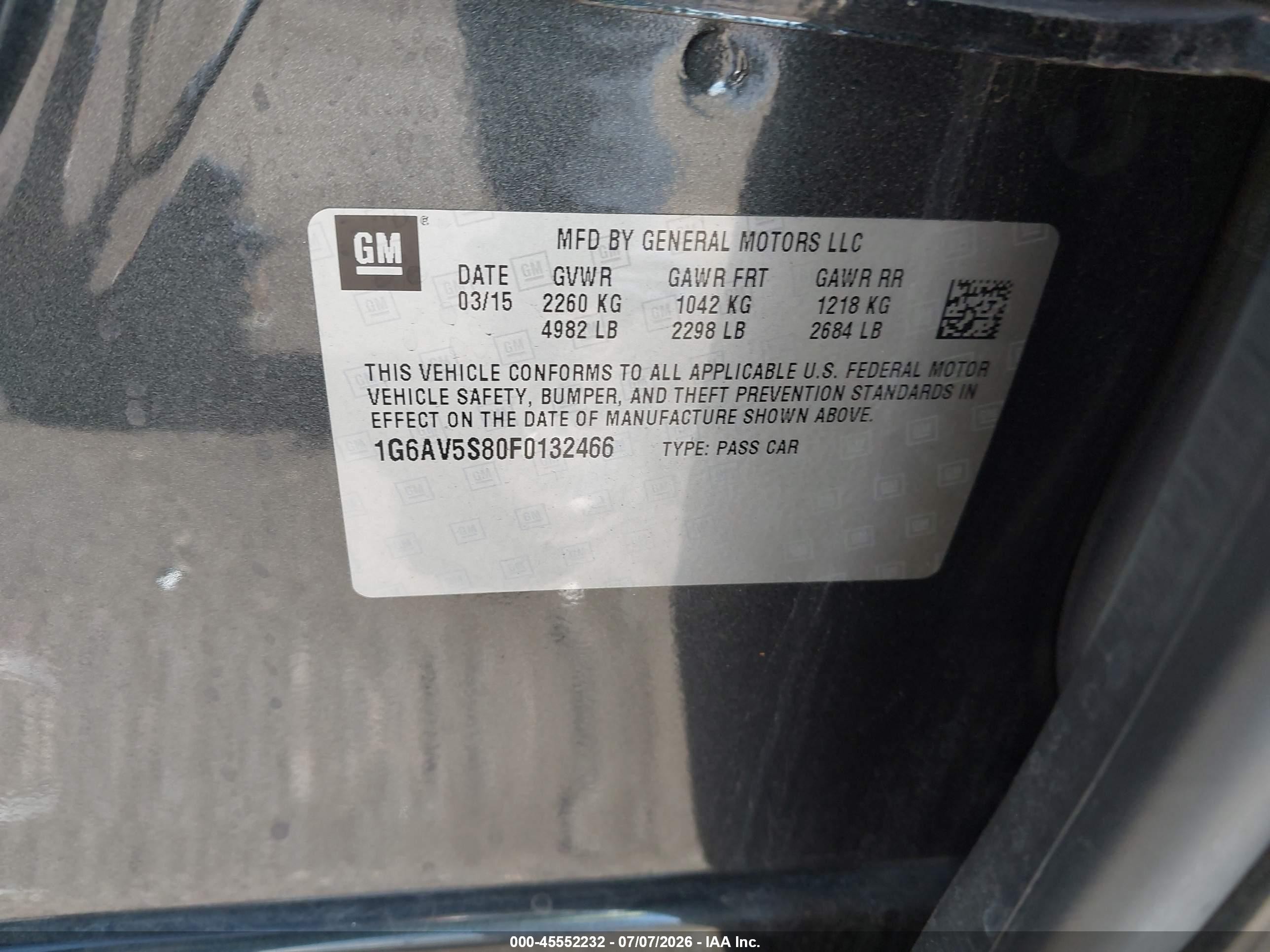 2015 Cadillac Cts Vsport Premium Gray vin: 1G6AV5S80F0132466