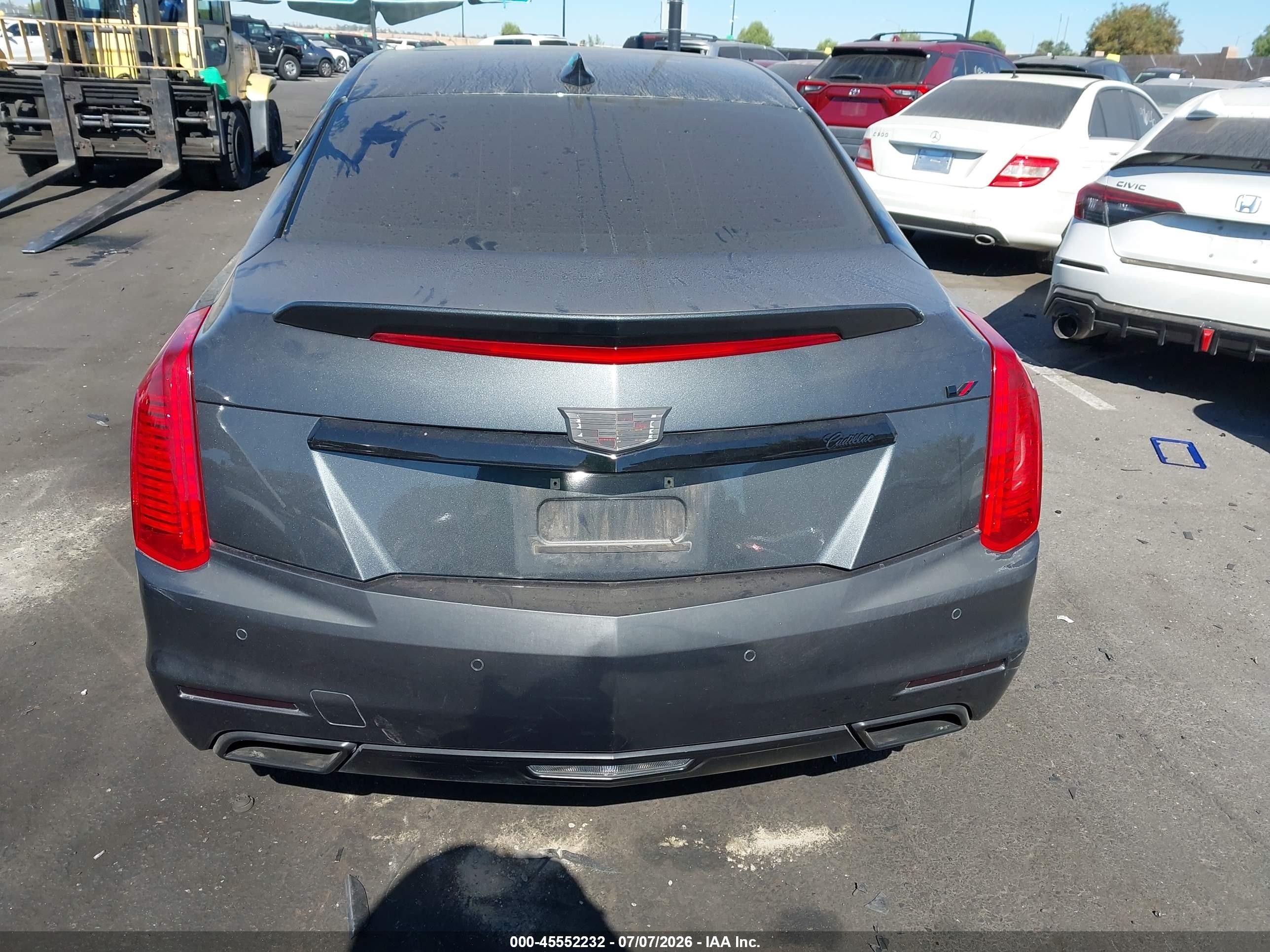 2015 Cadillac Cts Vsport Premium Gray vin: 1G6AV5S80F0132466