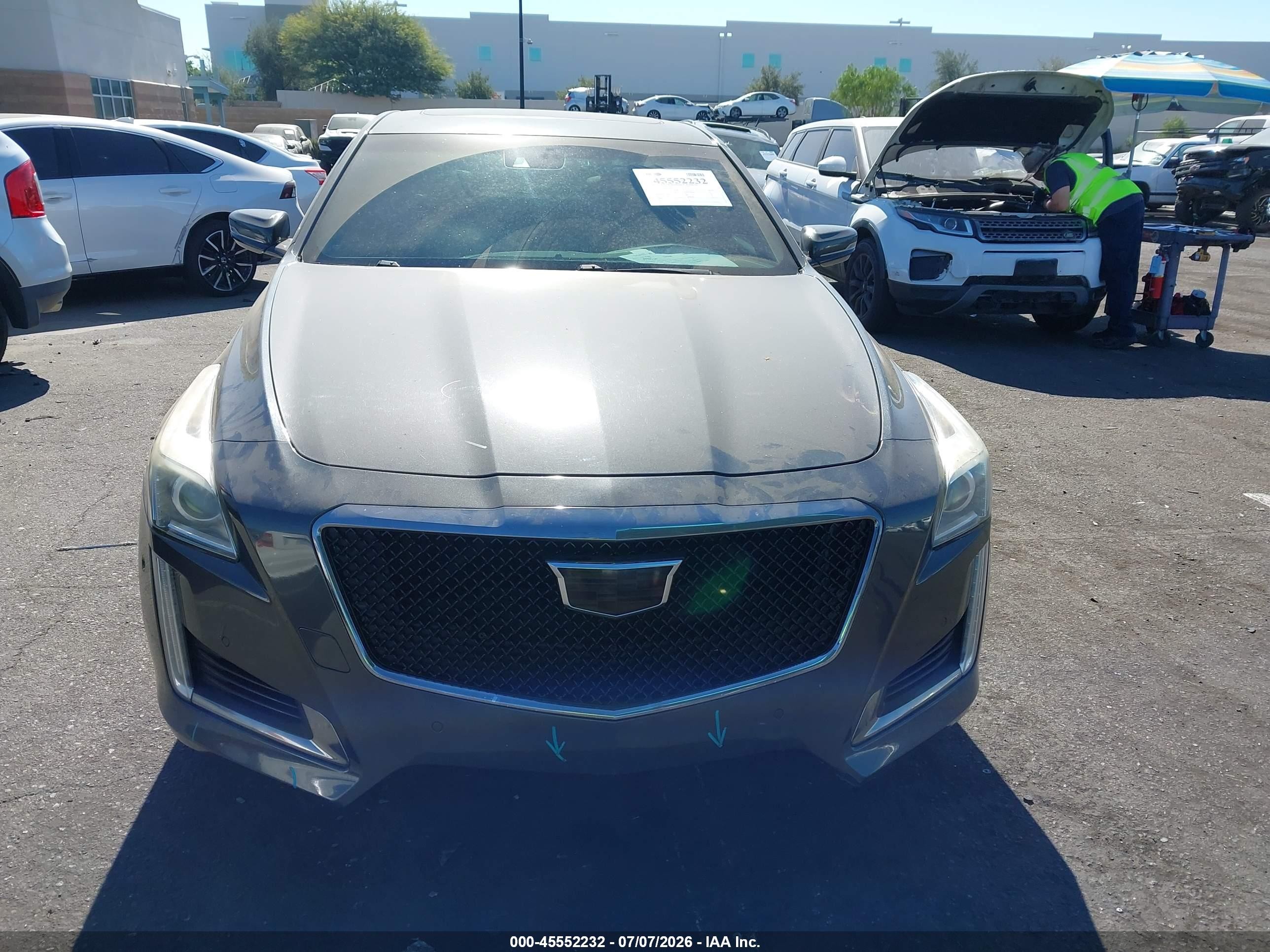 2015 Cadillac Cts Vsport Premium Gray vin: 1G6AV5S80F0132466