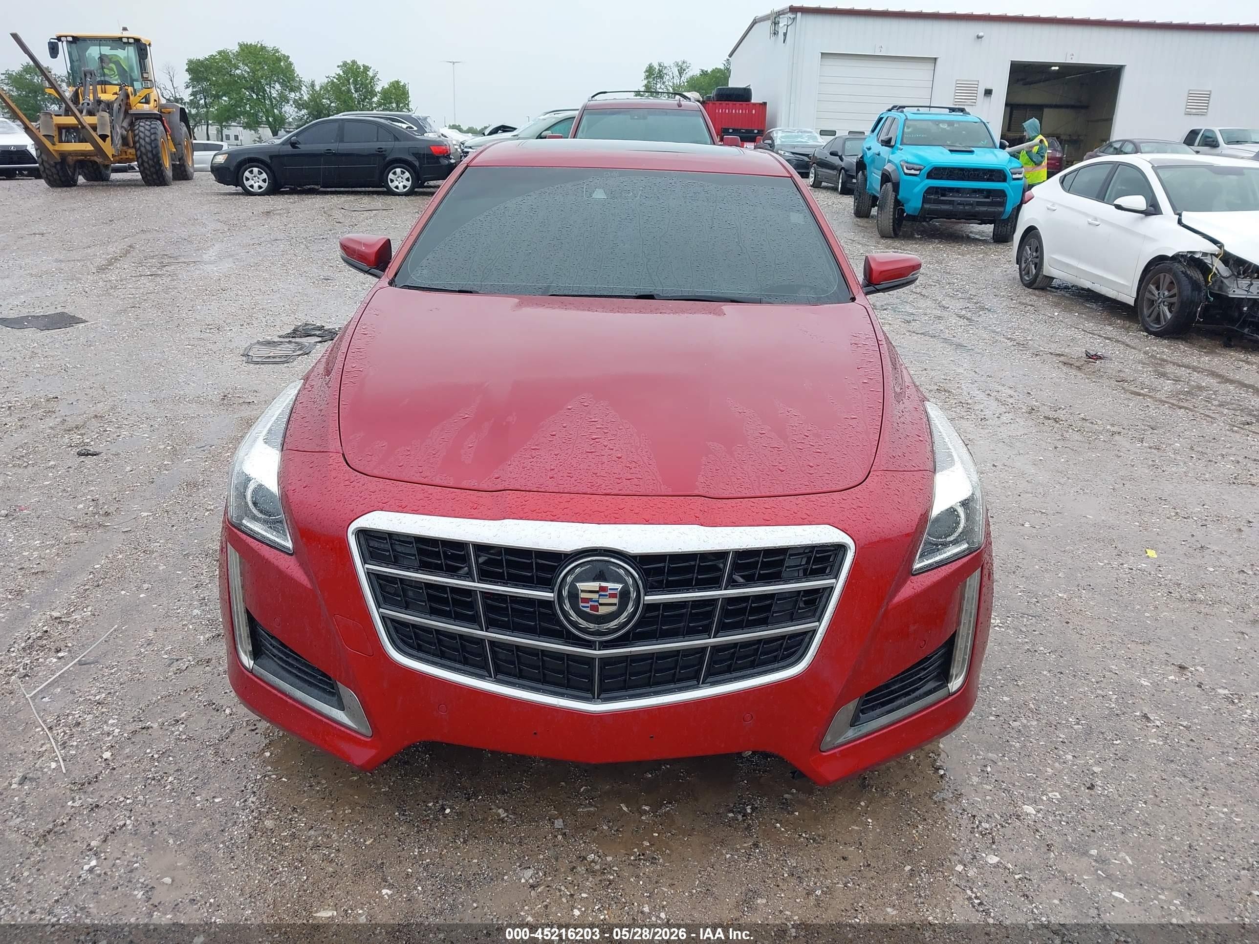 2014 Cadillac Cts Vsport Premium Red vin: 1G6AV5S84E0147129