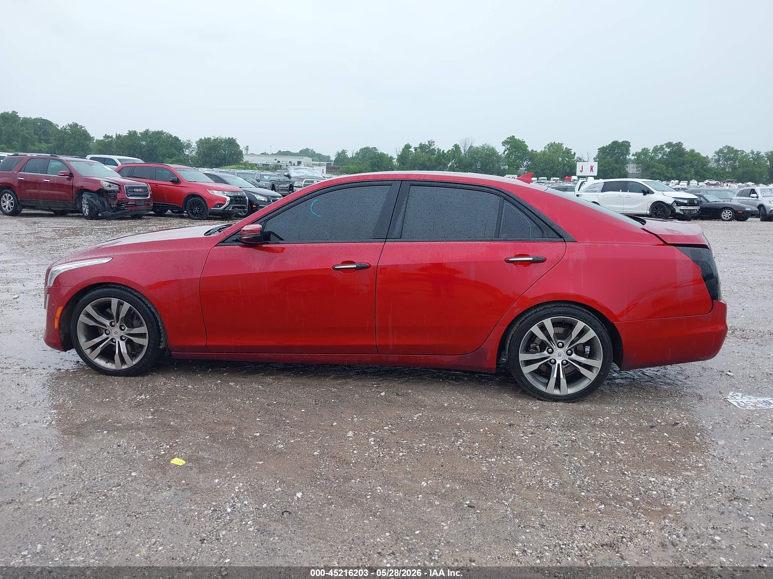 2014 Cadillac Cts Vsport Premium Red vin: 1G6AV5S84E0147129