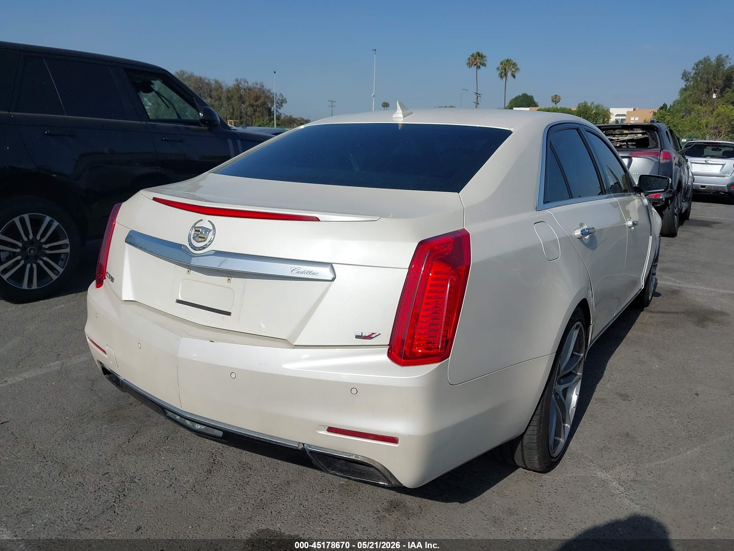 2014 Cadillac Cts Vsport Premium Cream vin: 1G6AV5S87E0163180