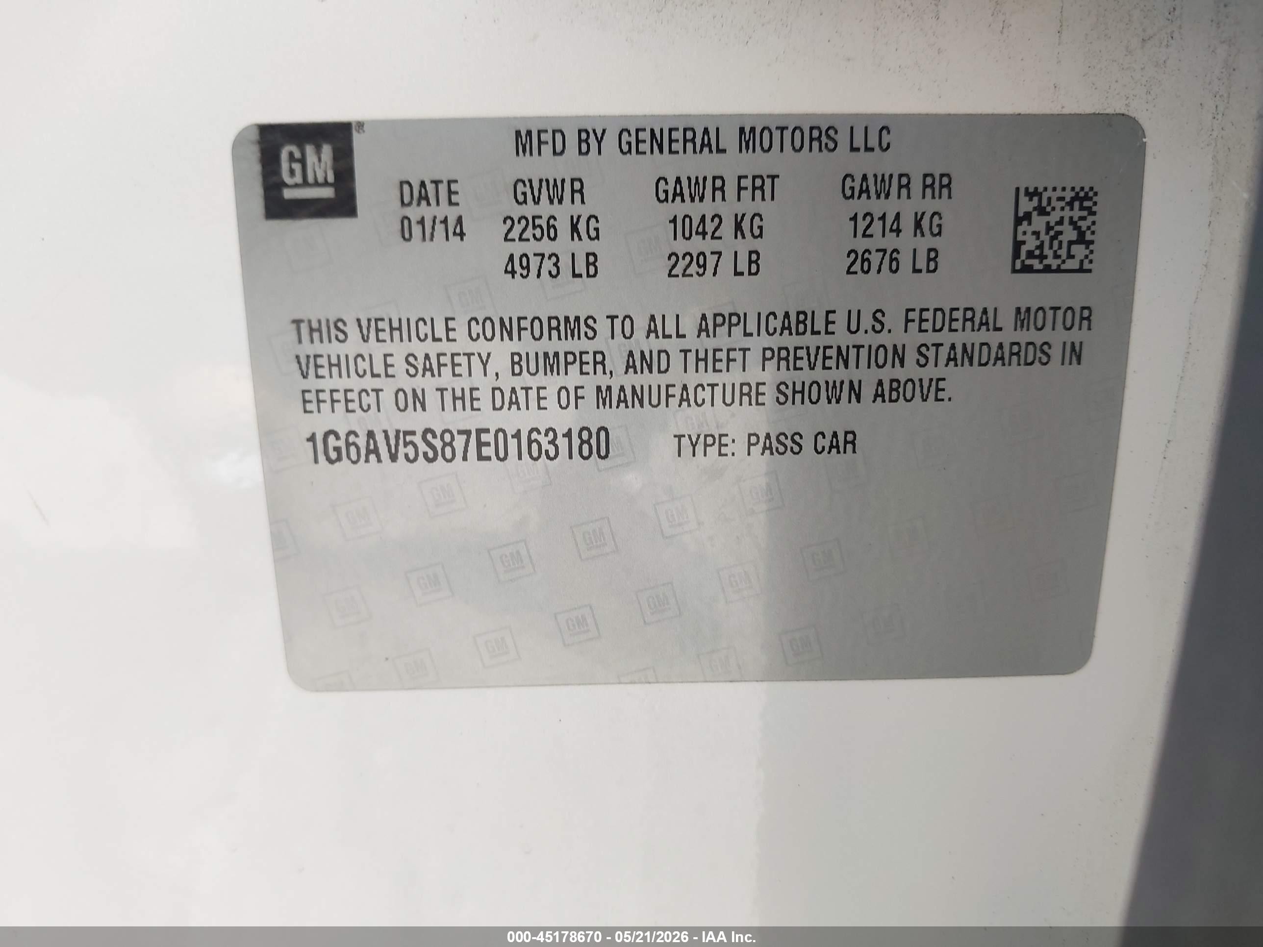 2014 Cadillac Cts Vsport Premium Cream vin: 1G6AV5S87E0163180
