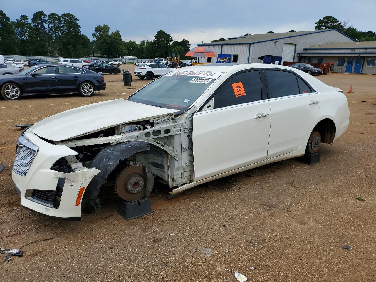 2014 Cadillac Cts Vsport Premium Бежевый vin: 1G6AV5S87E0172932