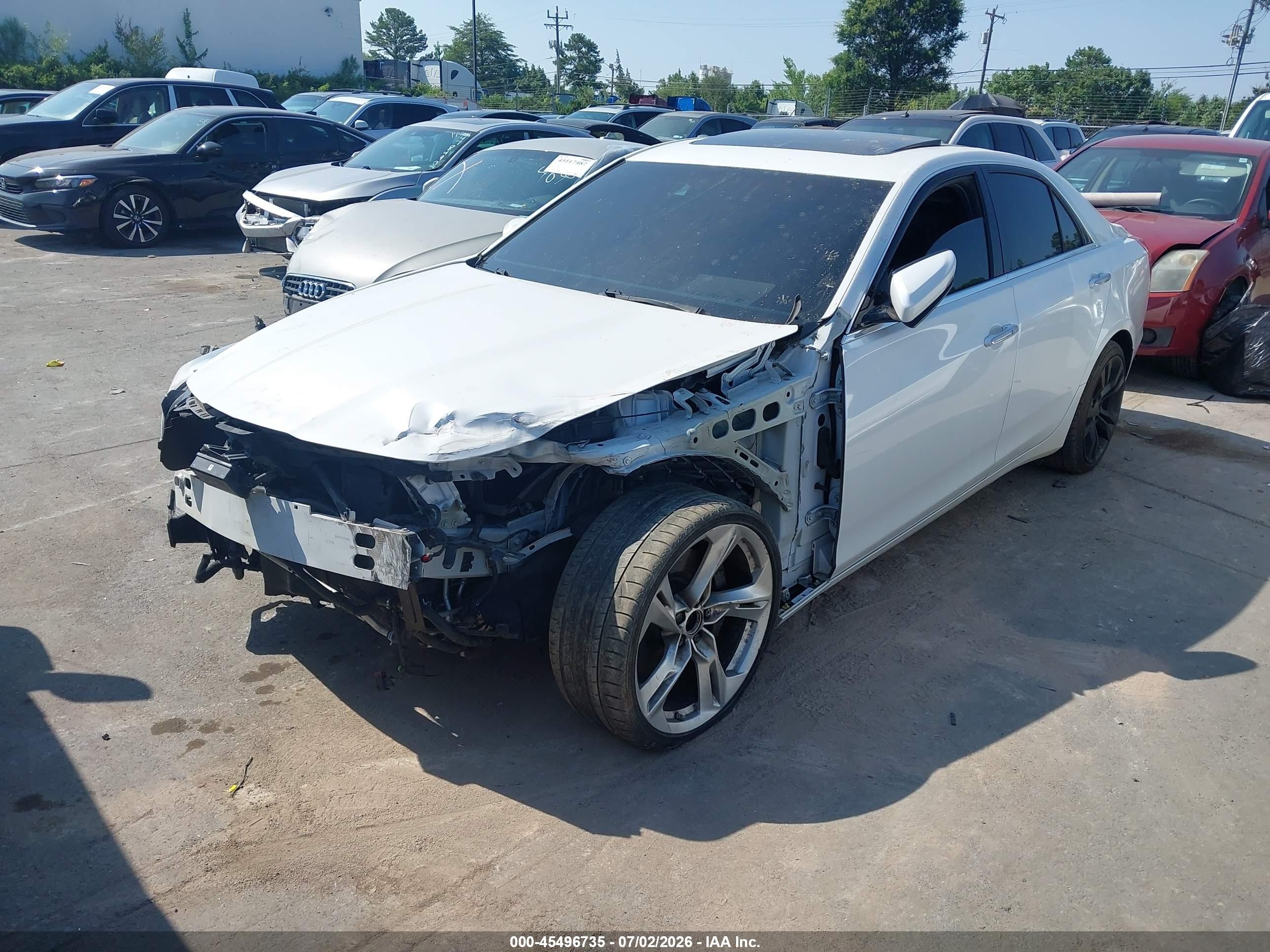 2015 Cadillac Cts Vsport Premium White vin: 1G6AV5S89F0130893