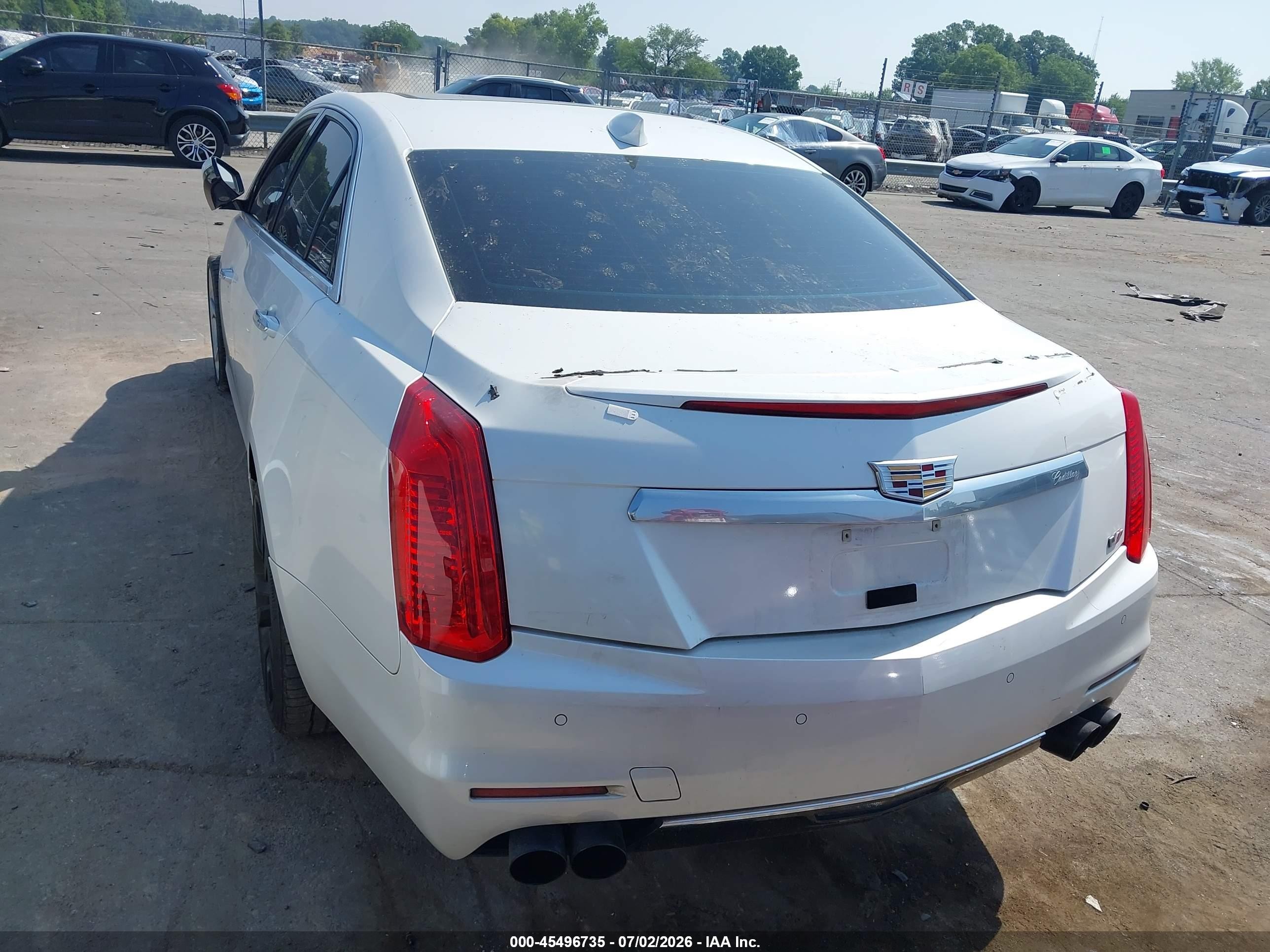 2015 Cadillac Cts Vsport Premium White vin: 1G6AV5S89F0130893