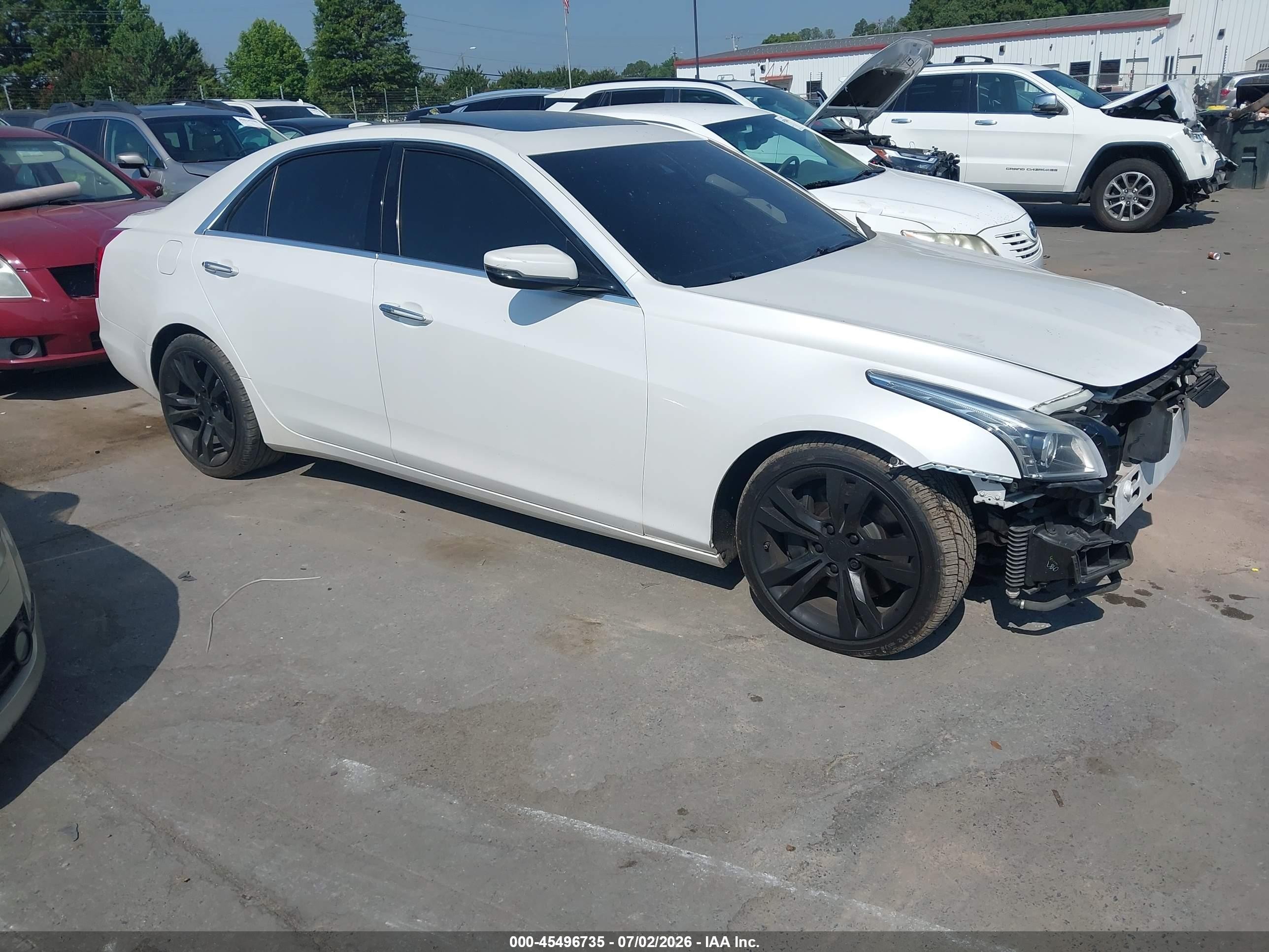 2015 Cadillac Cts Vsport Premium White vin: 1G6AV5S89F0130893