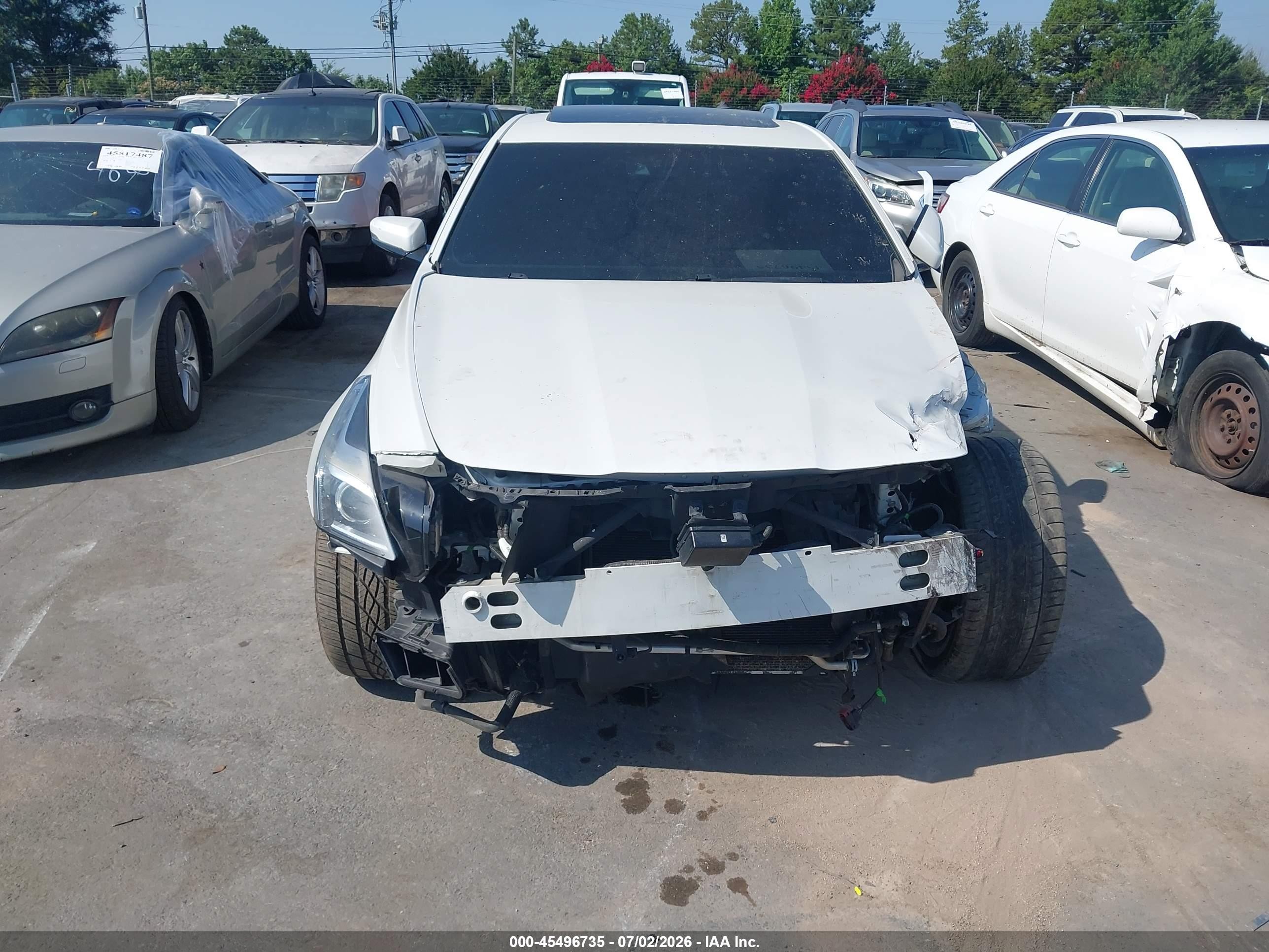 2015 Cadillac Cts Vsport Premium White vin: 1G6AV5S89F0130893