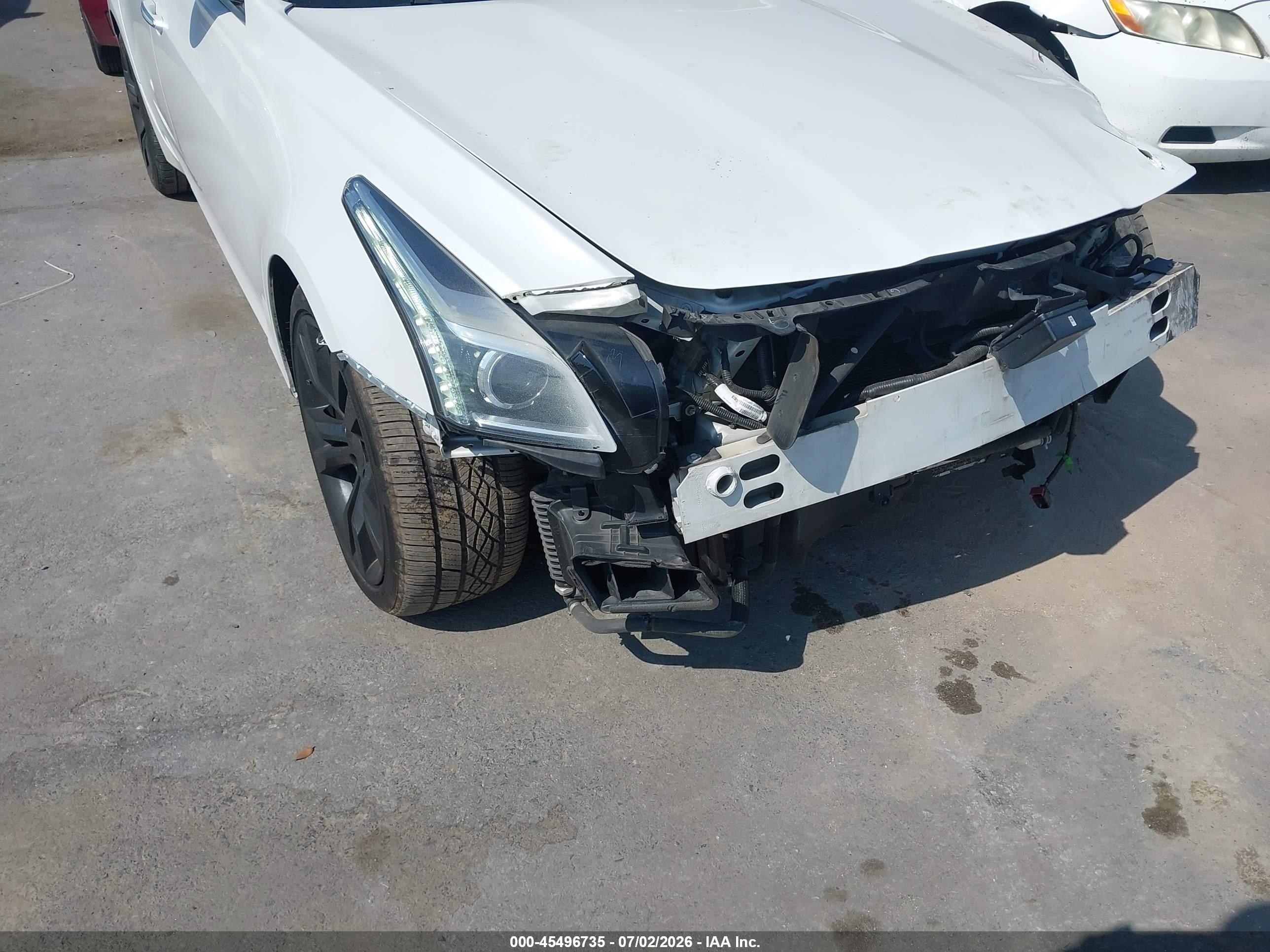 2015 Cadillac Cts Vsport Premium White vin: 1G6AV5S89F0130893