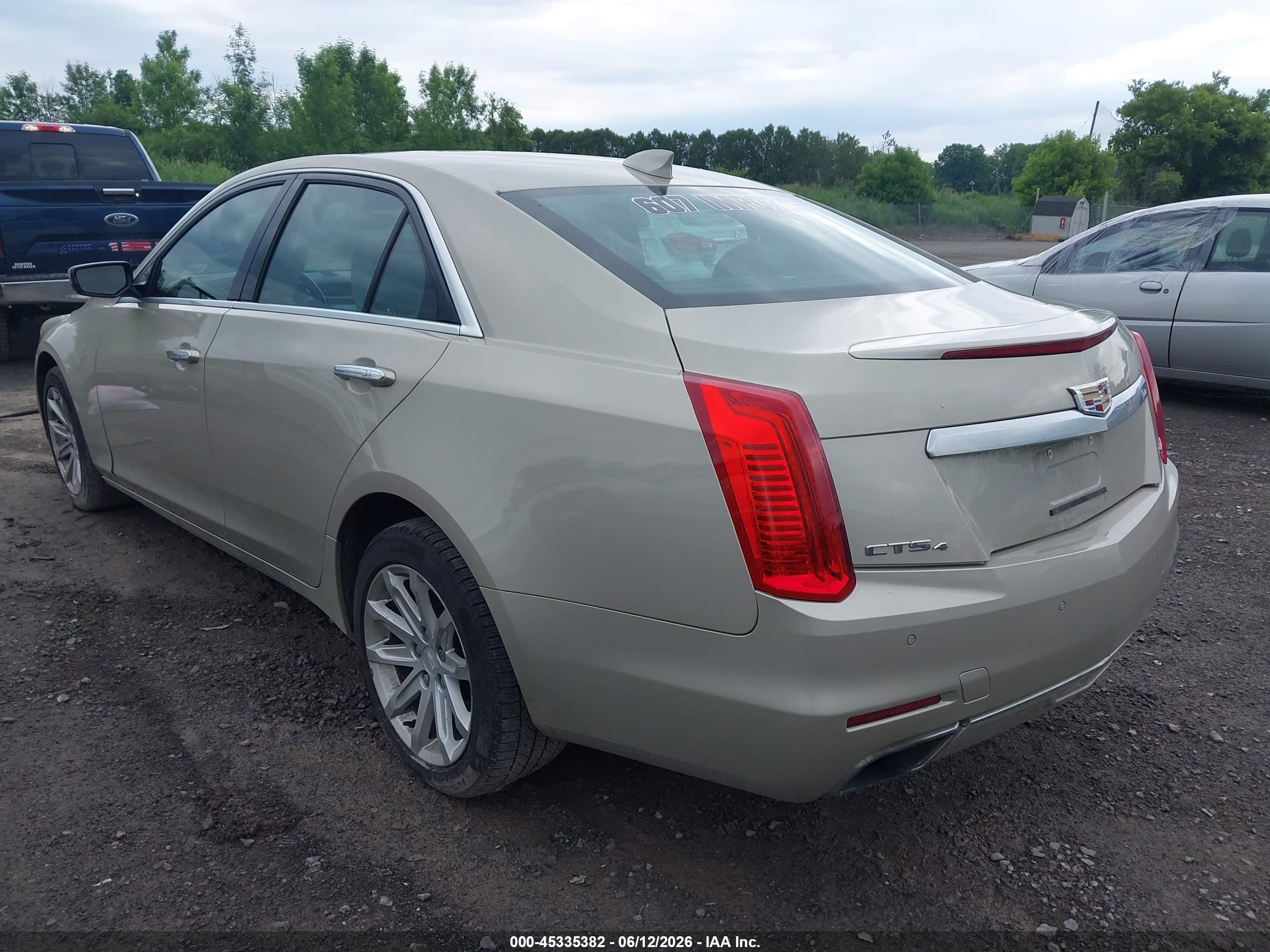 2015 Cadillac Cts Standard Champagne vin: 1G6AW5SX0F0105398