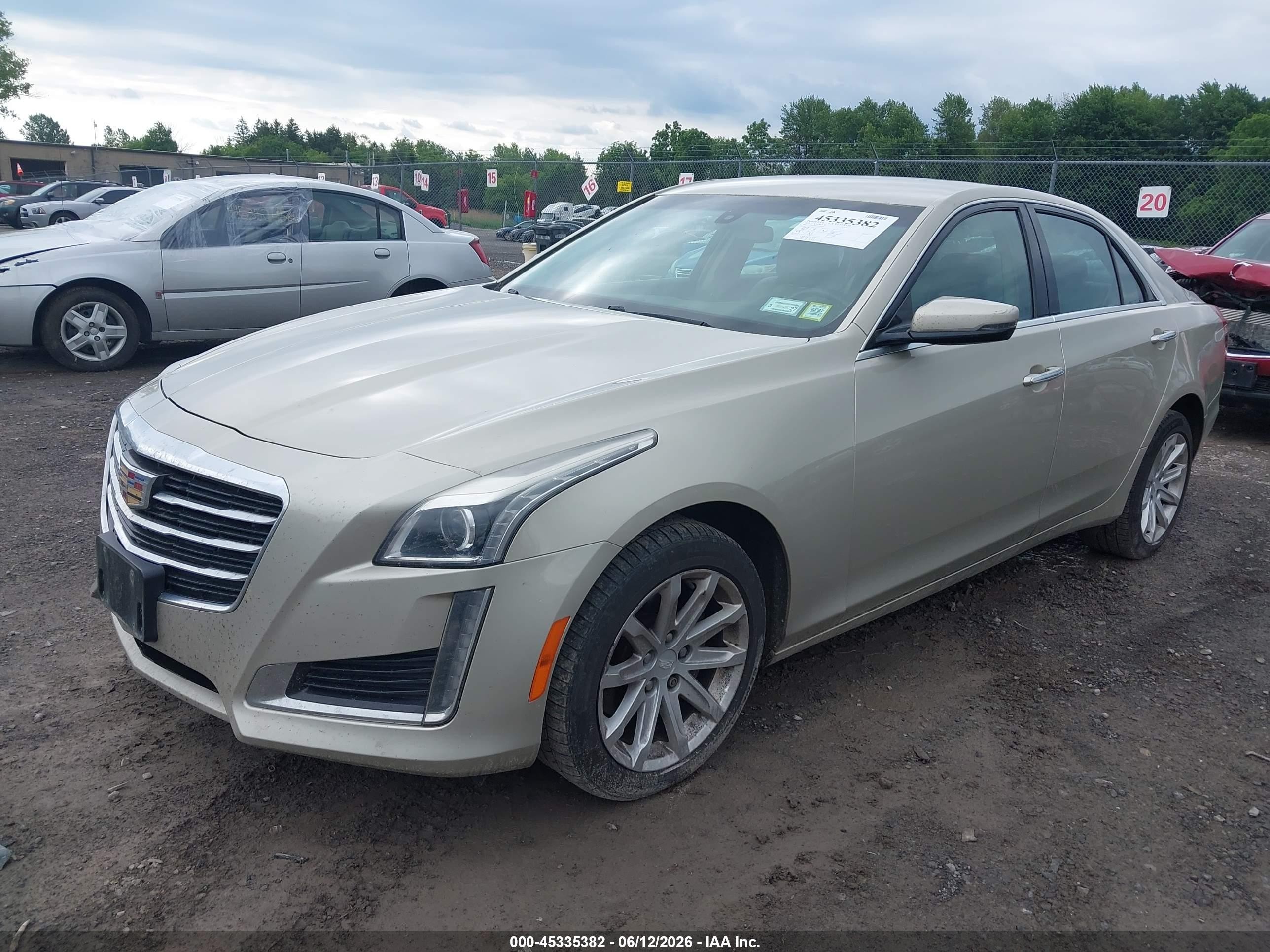 2015 Cadillac Cts Standard Champagne vin: 1G6AW5SX0F0105398