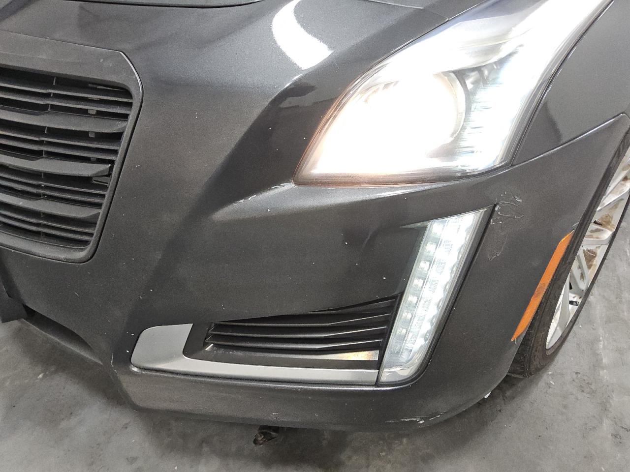 2015 Cadillac Cts Black vin: 1G6AW5SX5F0132158 Damage: Front Bumper/Cover, Previous Repair, Substandard Repair