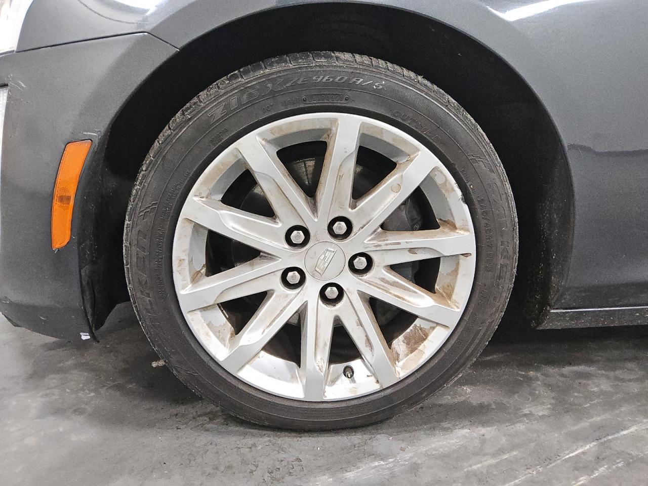 2015 Cadillac Cts Black vin: 1G6AW5SX5F0132158 Damage: Left Front Wheel, Curb Rash, 1 To 2 Inches