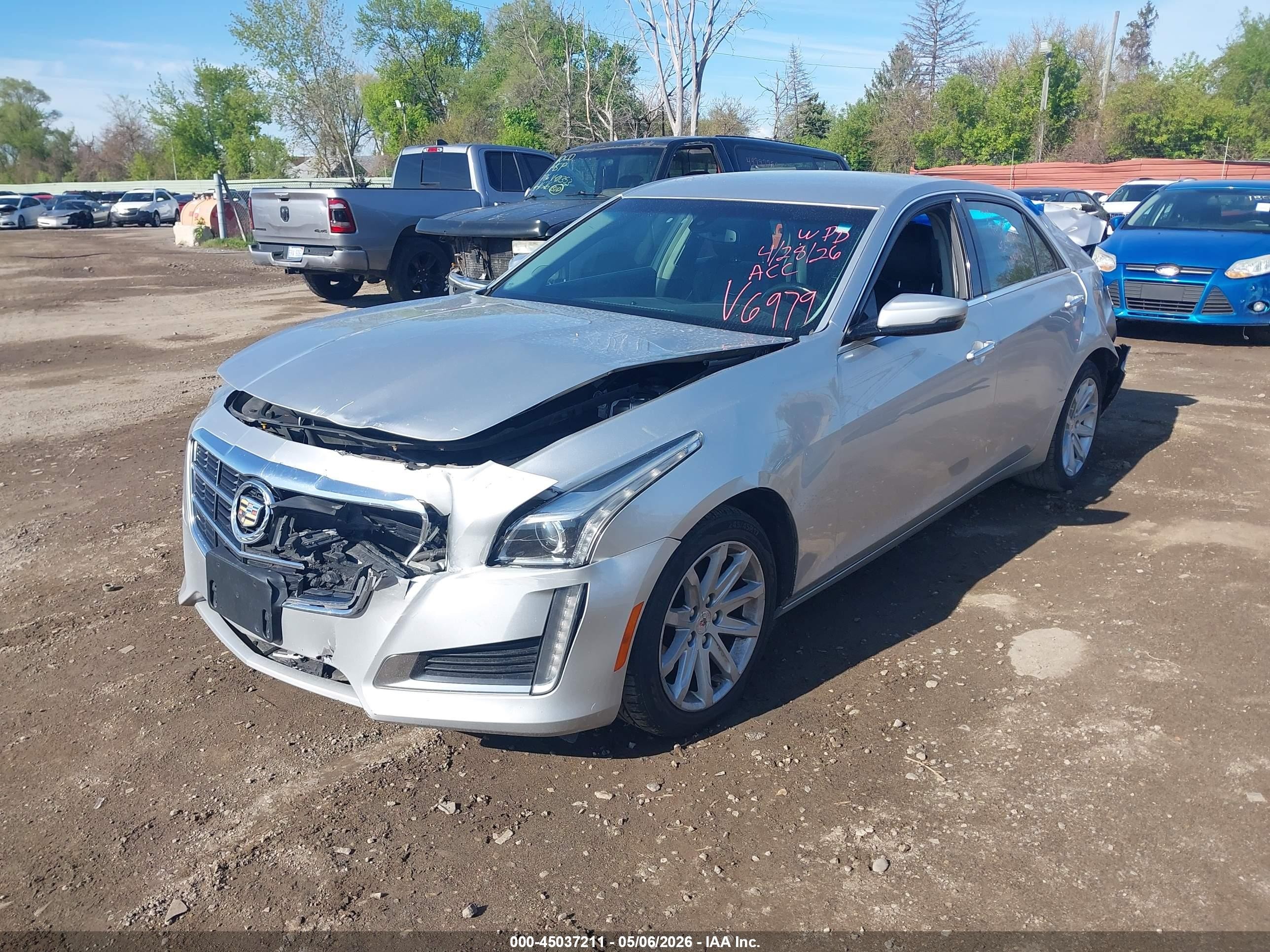 2014 Cadillac Cts Standard Silver vin: 1G6AW5SX6E0126979