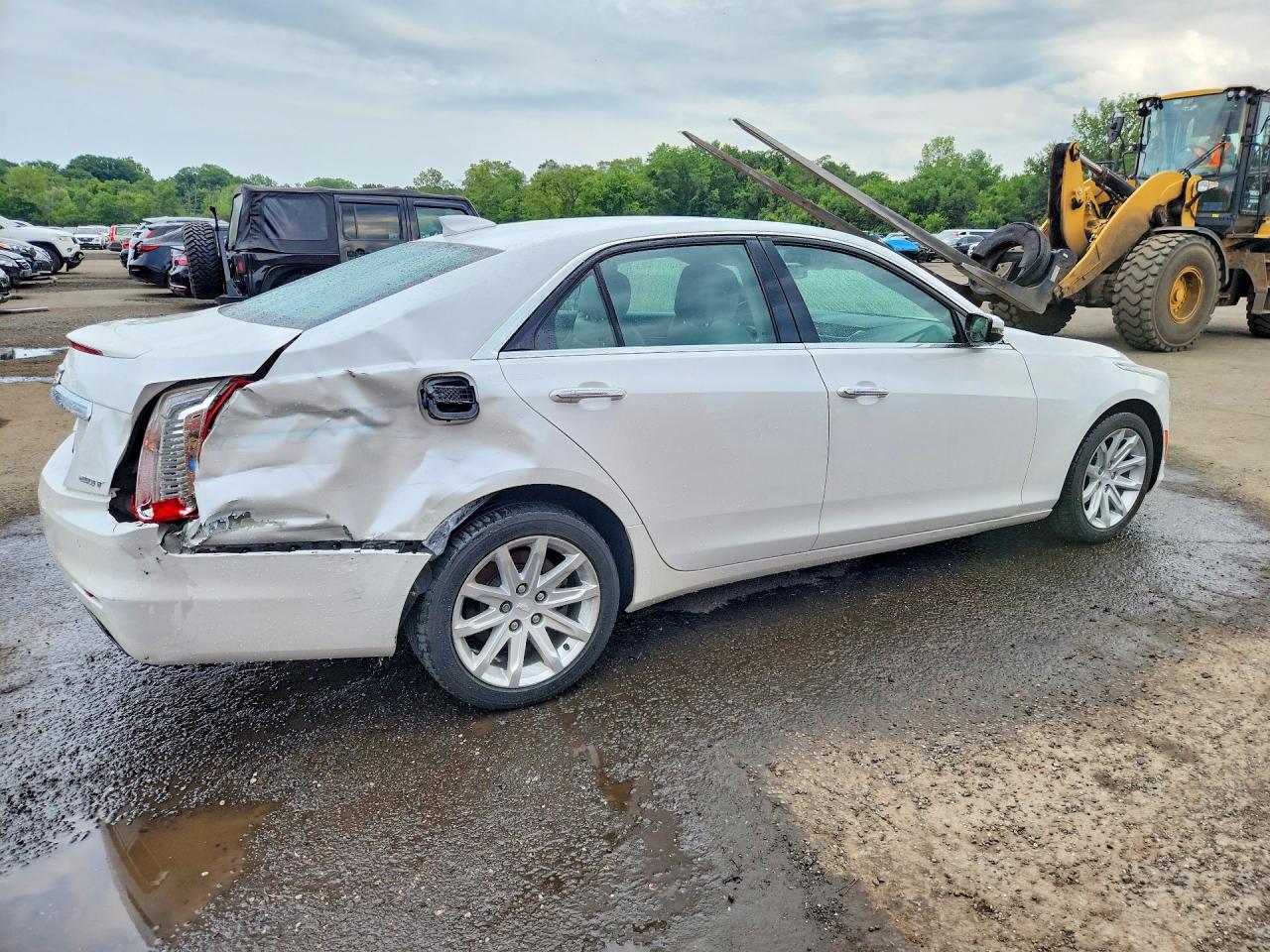2015 Cadillac Cts Белый vin: 1G6AW5SX8F0111126
