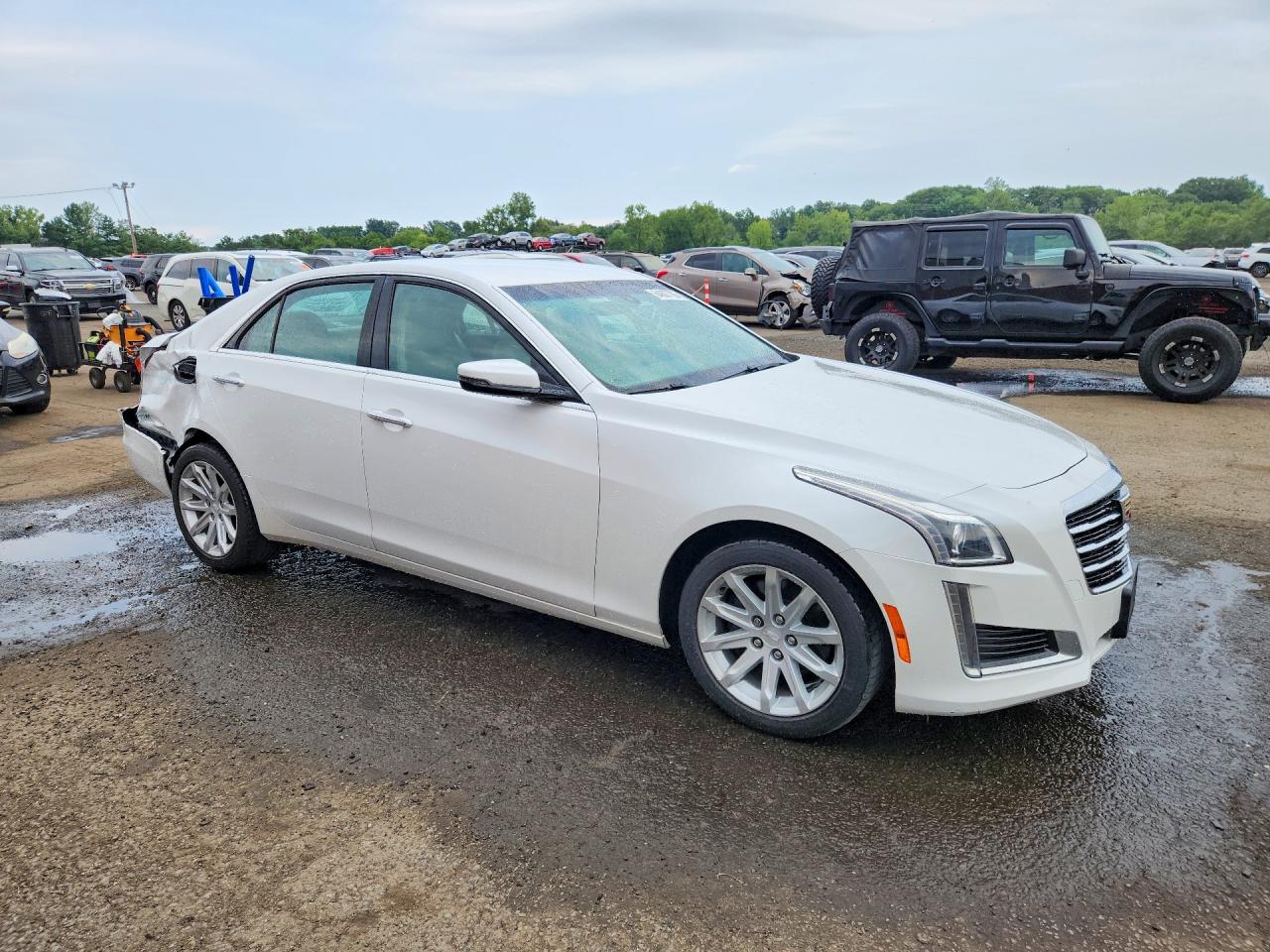 2015 Cadillac Cts Белый vin: 1G6AW5SX8F0111126