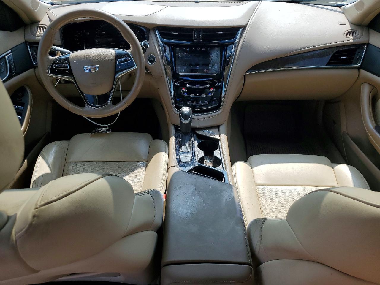 2015 Cadillac Cts Luxury Collection Tan vin: 1G6AX5S30F0118565