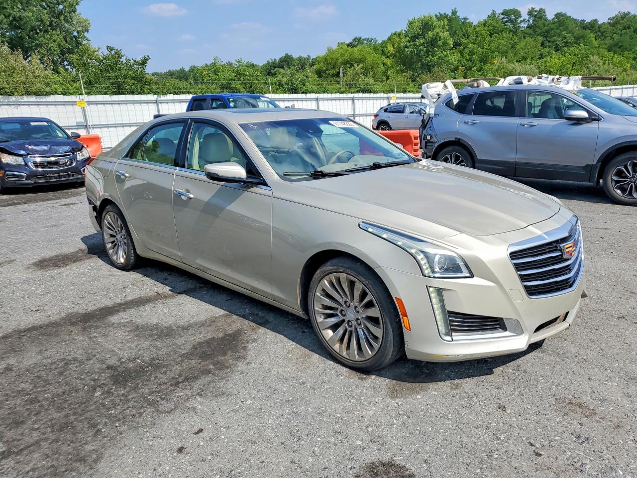 2015 Cadillac Cts Luxury Collection Tan vin: 1G6AX5S30F0118565