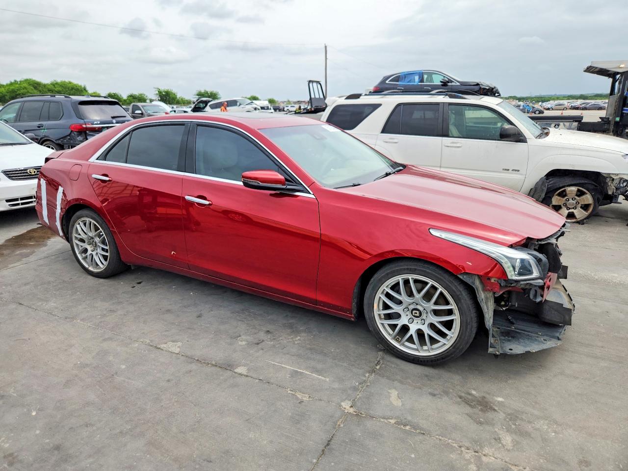 2014 Cadillac Cts Luxury Collection Красный vin: 1G6AX5S31E0196285