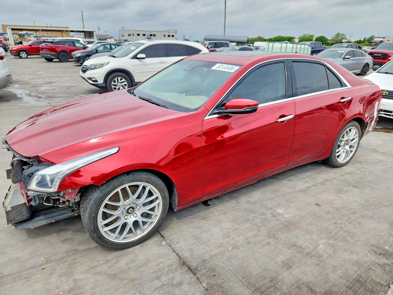 2014 Cadillac Cts Luxury Collection Красный vin: 1G6AX5S31E0196285