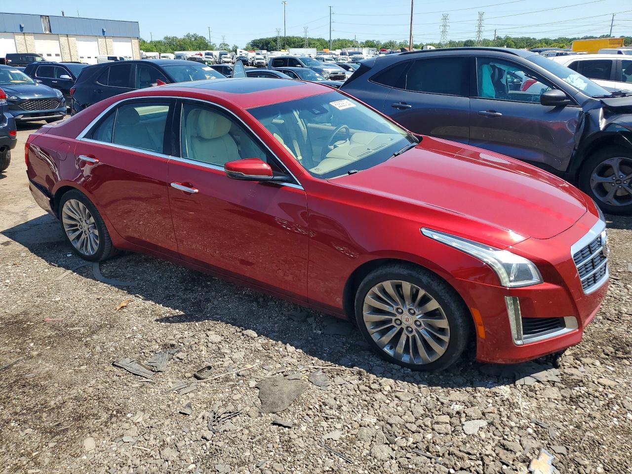 2014 Cadillac Cts Luxury Collection Red vin: 1G6AX5S32E0191774