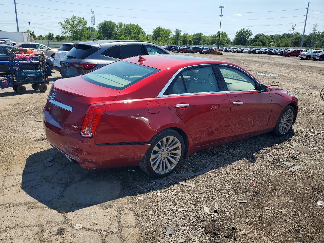 2014 Cadillac Cts Luxury Collection Red vin: 1G6AX5S32E0191774