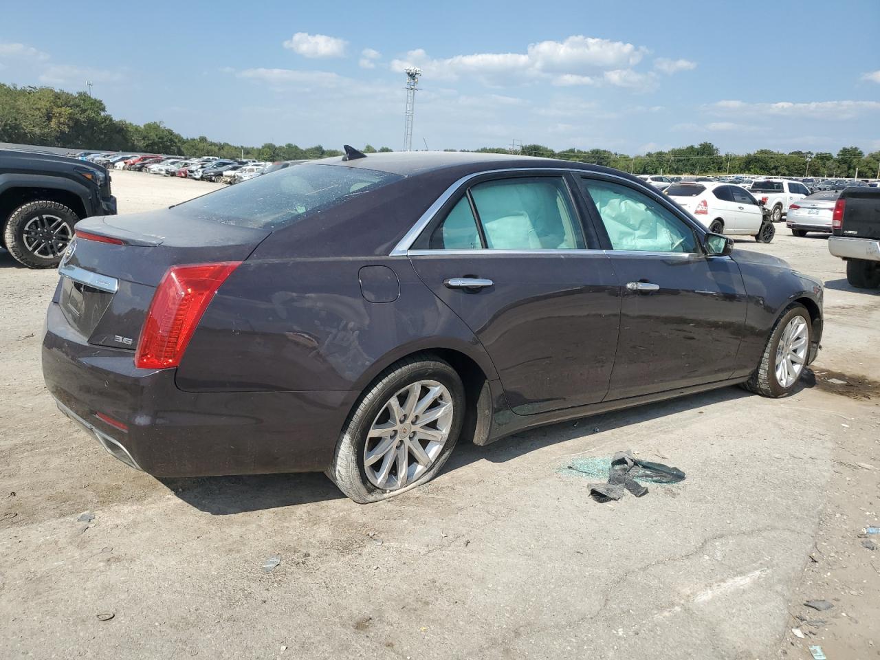 2014 Cadillac Cts Luxury Collection Purple vin: 1G6AX5S34E0127123