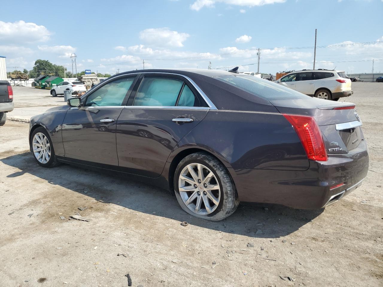 2014 Cadillac Cts Luxury Collection Purple vin: 1G6AX5S34E0127123