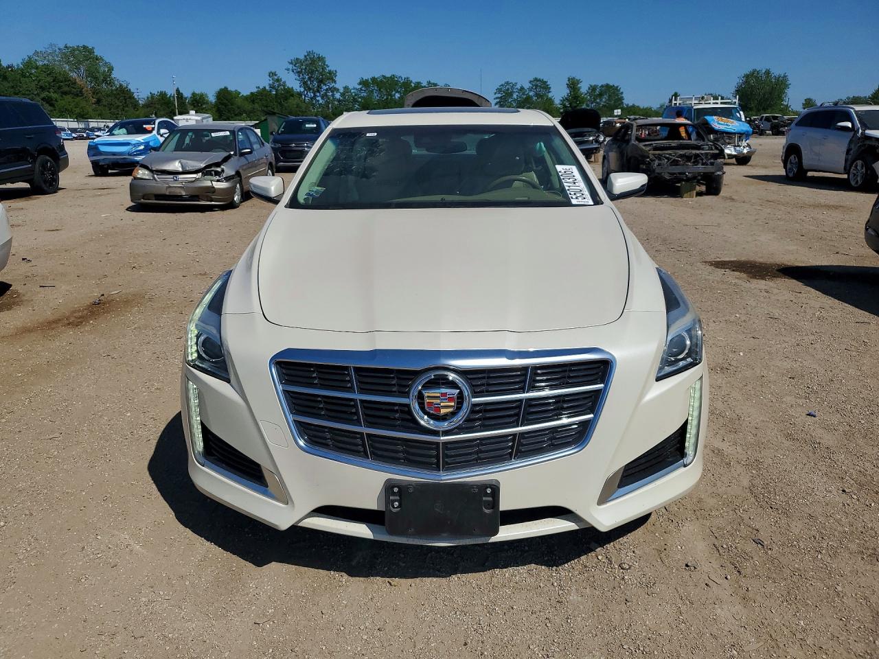 2014 Cadillac Cts Luxury Collection Cream vin: 1G6AX5S35E0157652