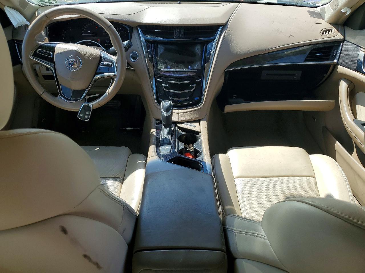 2014 Cadillac Cts Luxury Collection Cream vin: 1G6AX5S35E0157652