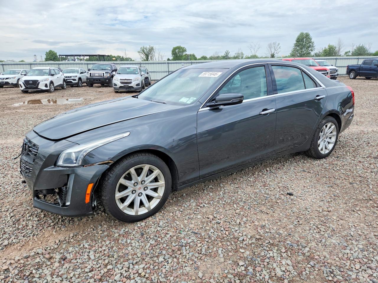 2014 Cadillac Cts Luxury Collection Gray vin: 1G6AX5S36E0122652