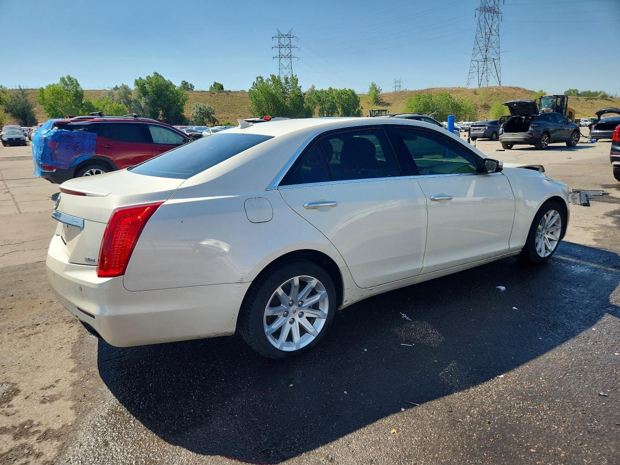 2014 Cadillac Cts Luxury Collection White vin: 1G6AX5S36E0127107