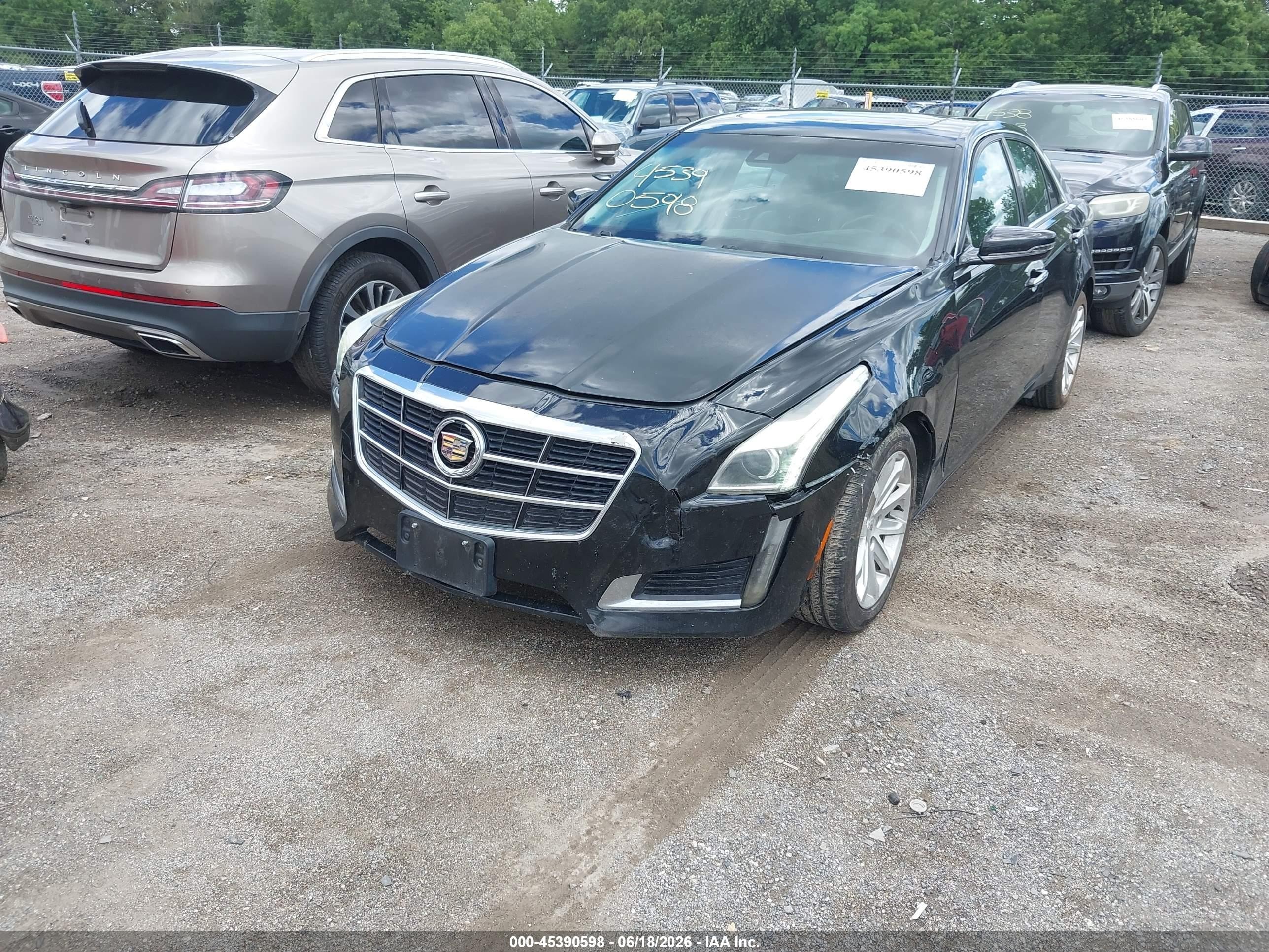 2014 Cadillac Cts Luxury Black vin: 1G6AX5S38E0180746