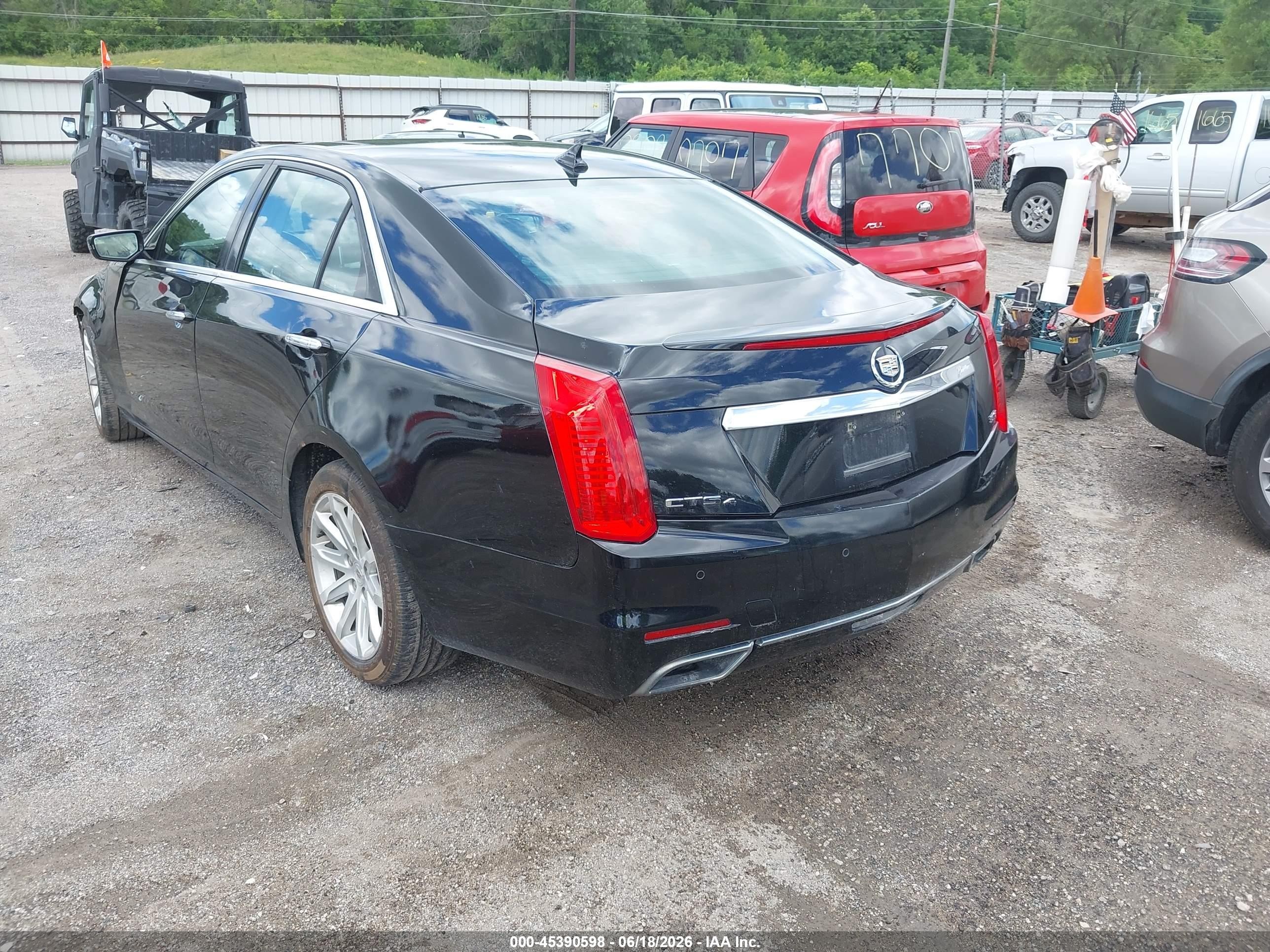 2014 Cadillac Cts Luxury Black vin: 1G6AX5S38E0180746