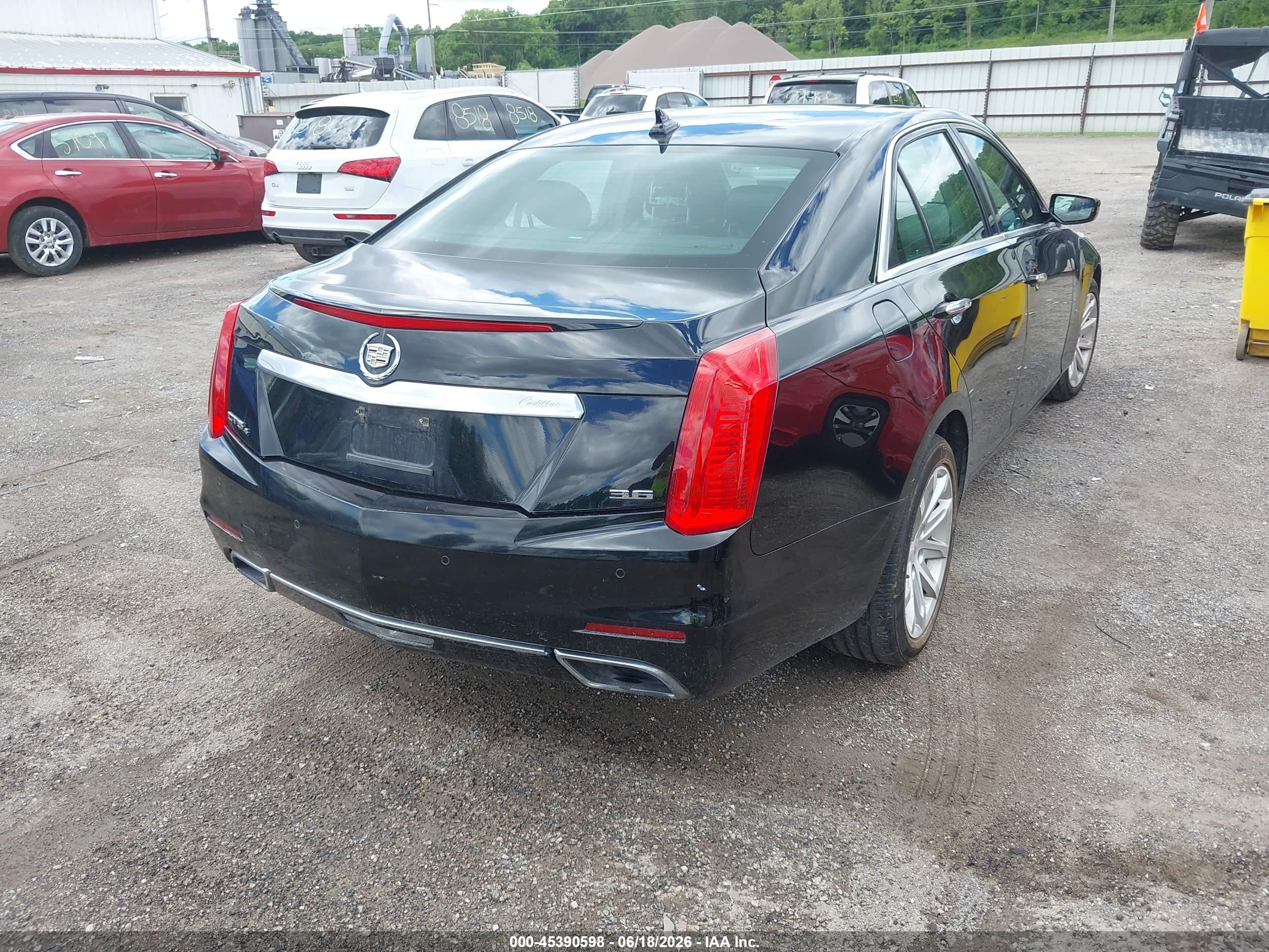 2014 Cadillac Cts Luxury Black vin: 1G6AX5S38E0180746