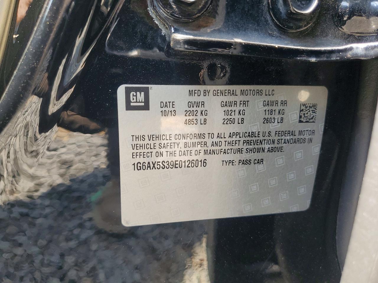 2014 Cadillac Cts Luxury Collection Черный vin: 1G6AX5S39E0126016