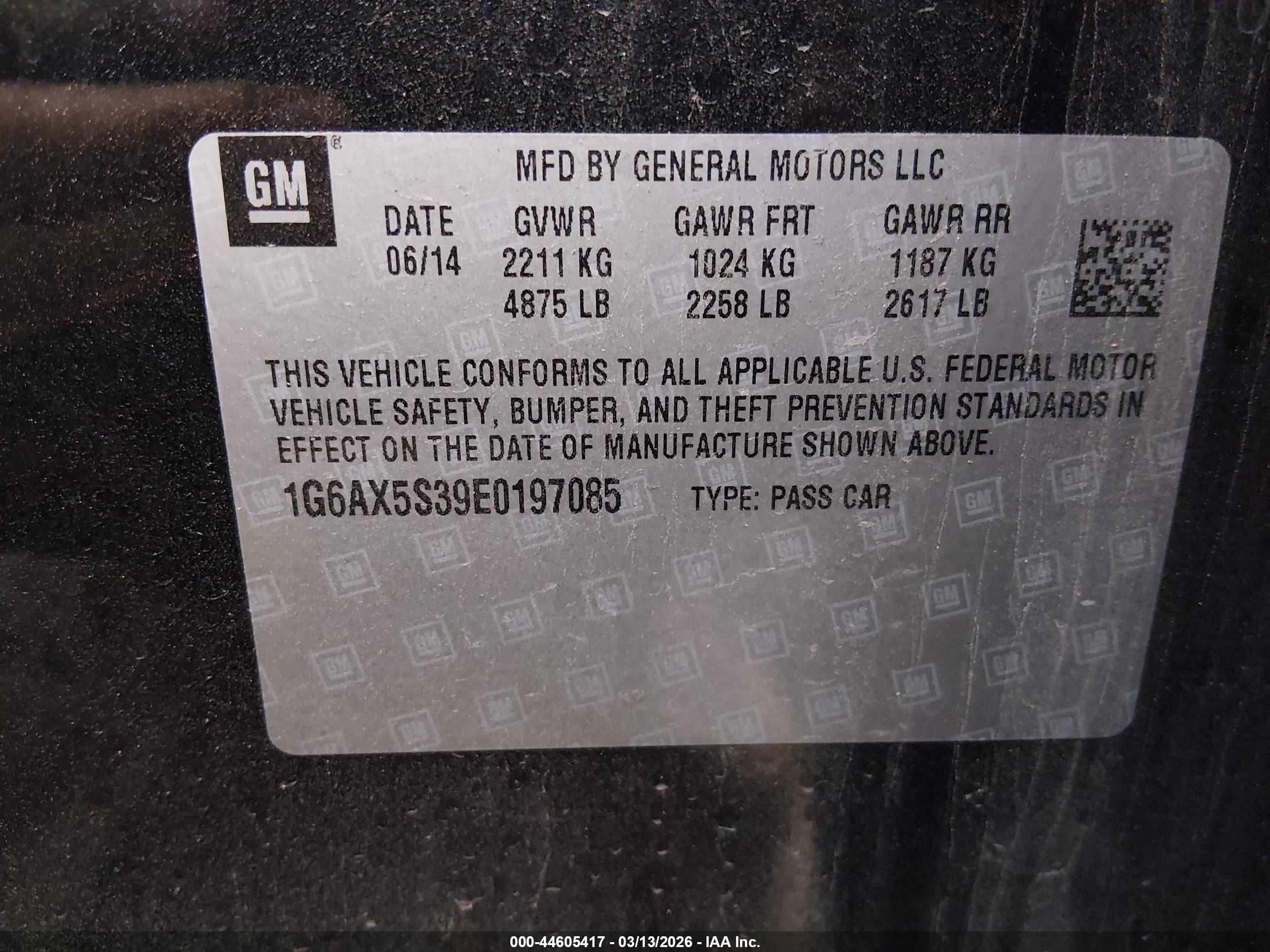 2014 Cadillac Cts Luxury Black vin: 1G6AX5S39E0197085