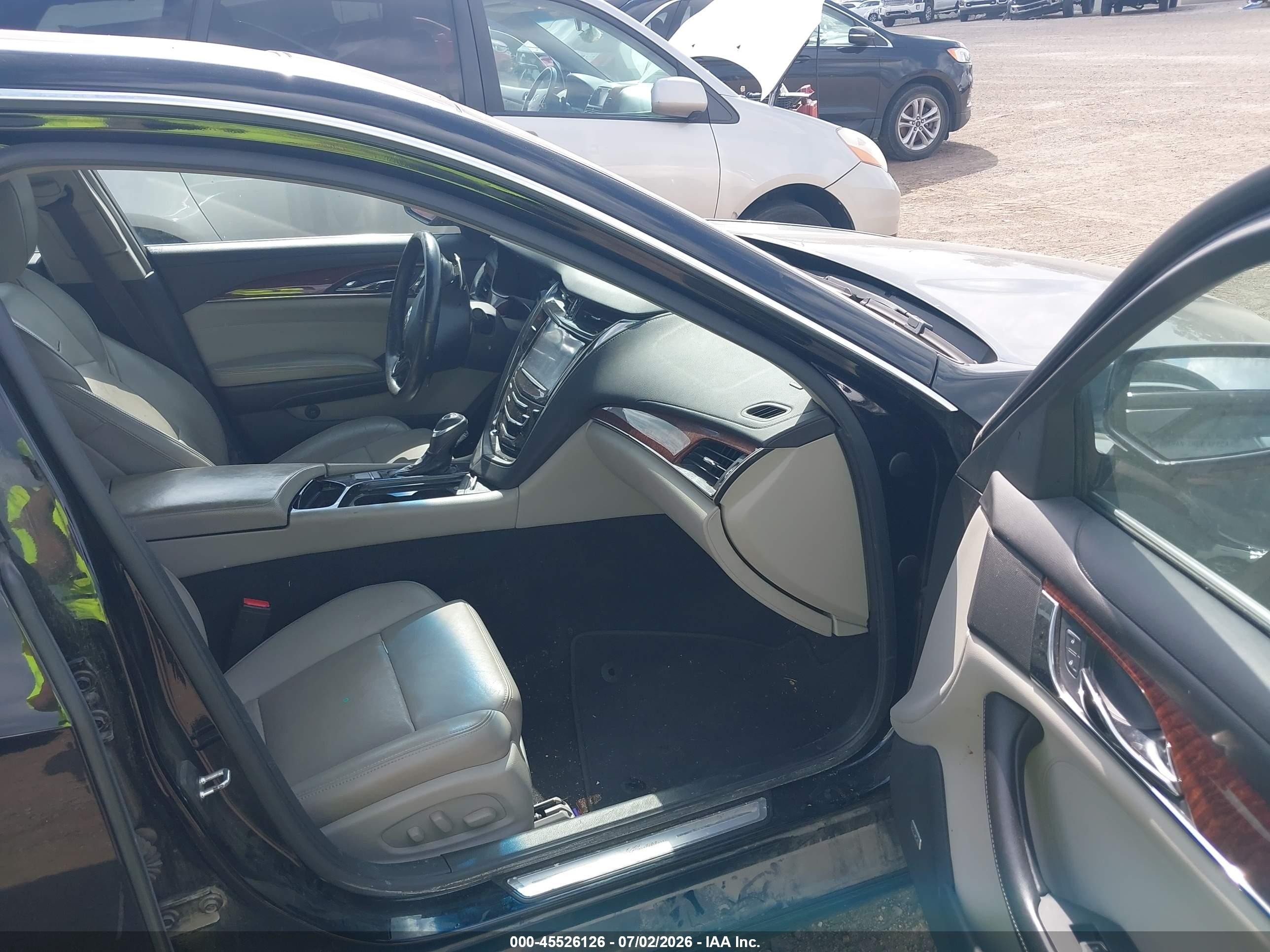2014 Cadillac Cts Luxury Black vin: 1G6AX5S3XE0135887