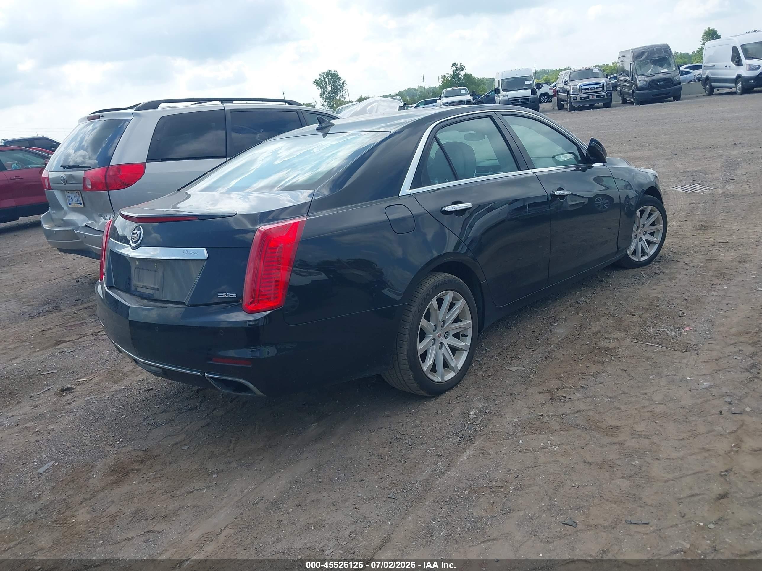 2014 Cadillac Cts Luxury Black vin: 1G6AX5S3XE0135887