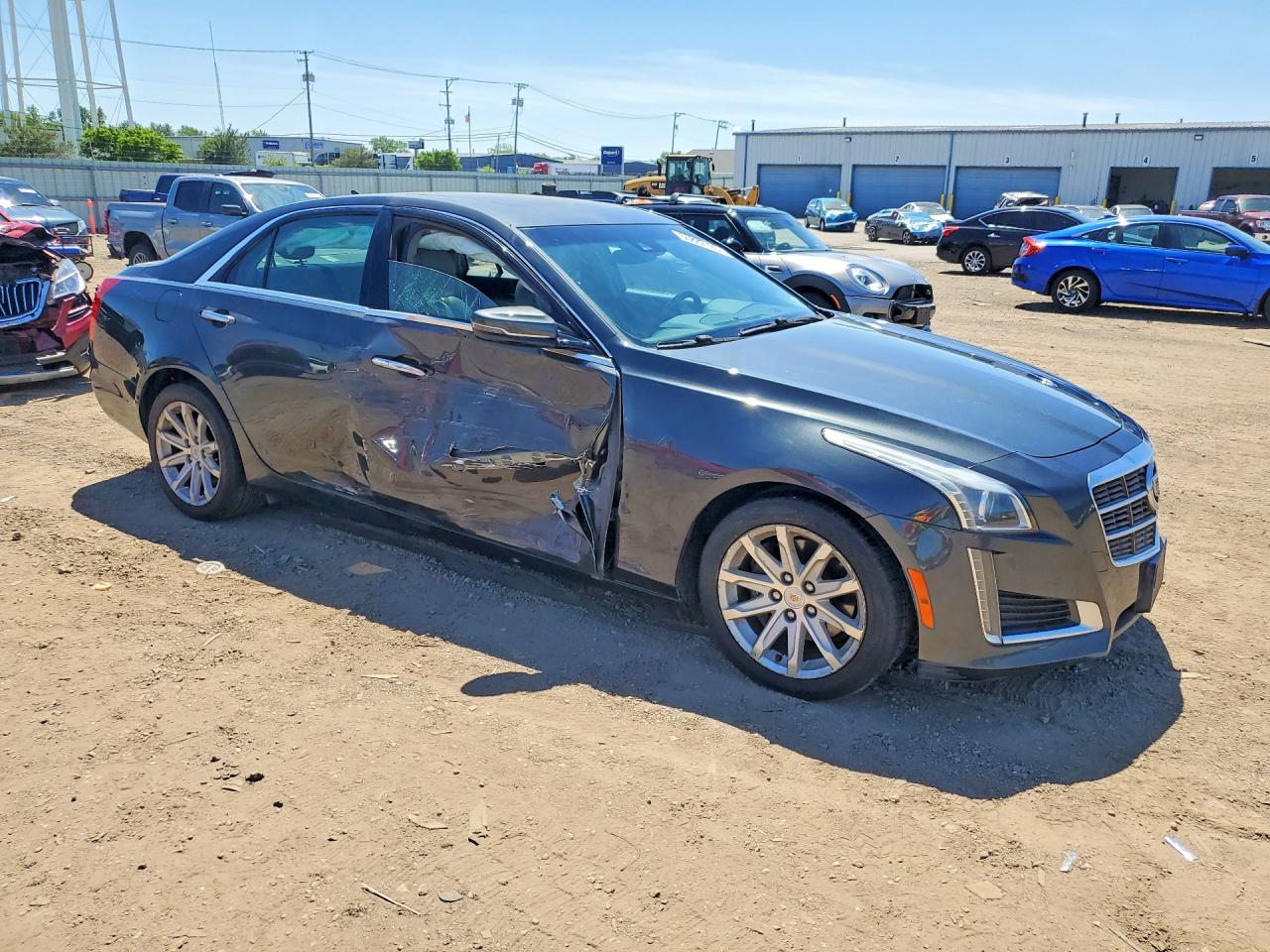 2014 Cadillac Cts Luxury Collection Угольный vin: 1G6AX5SX0E0128417