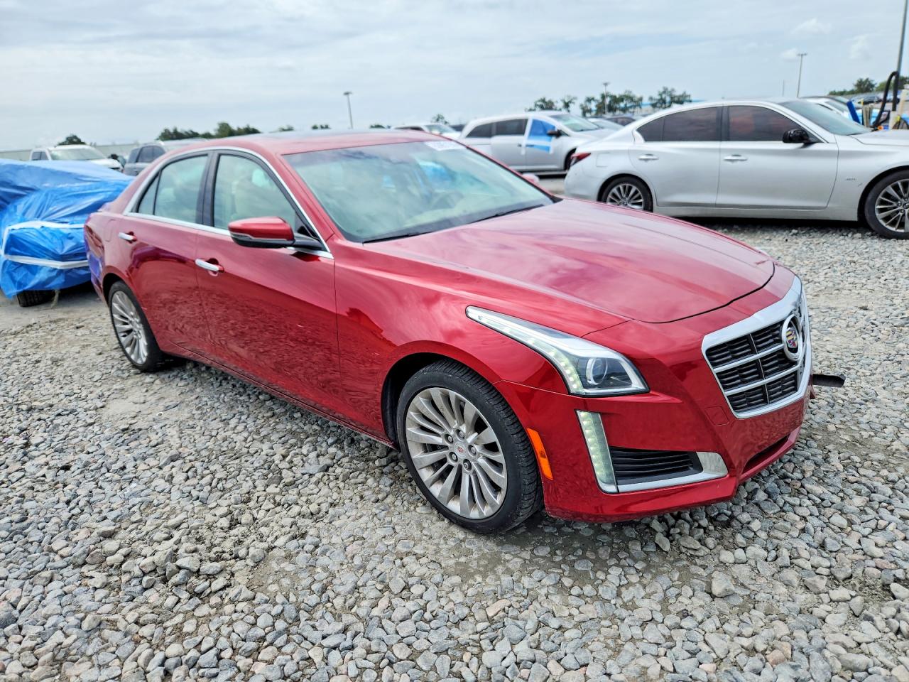 2014 Cadillac Cts Luxury Collection Red vin: 1G6AX5SX0E0197642