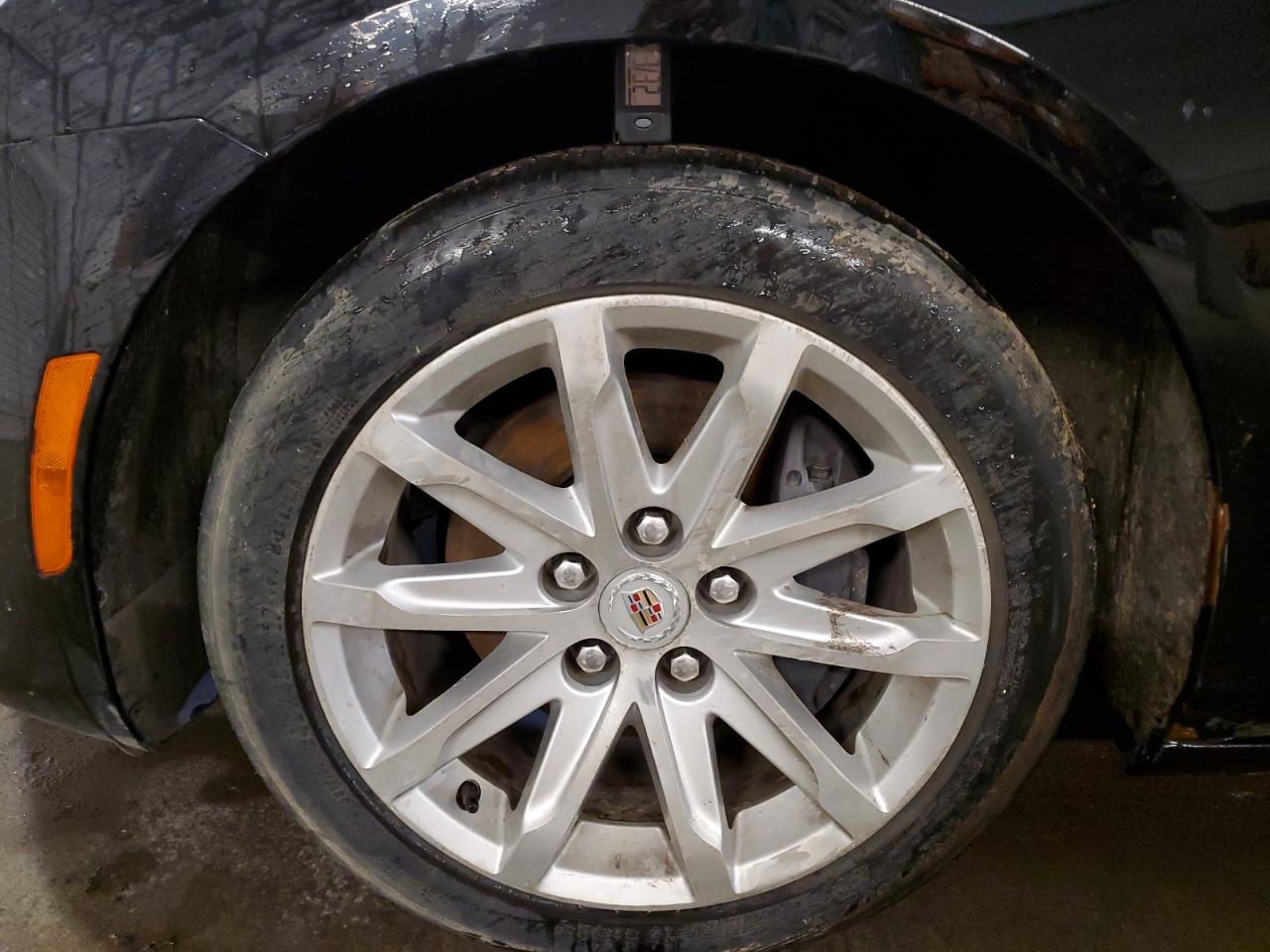 2014 Cadillac Cts Luxury Collection Black vin: 1G6AX5SX1E0179425 Damage: Left Front Wheel, Curb Rash, > 12 Inches