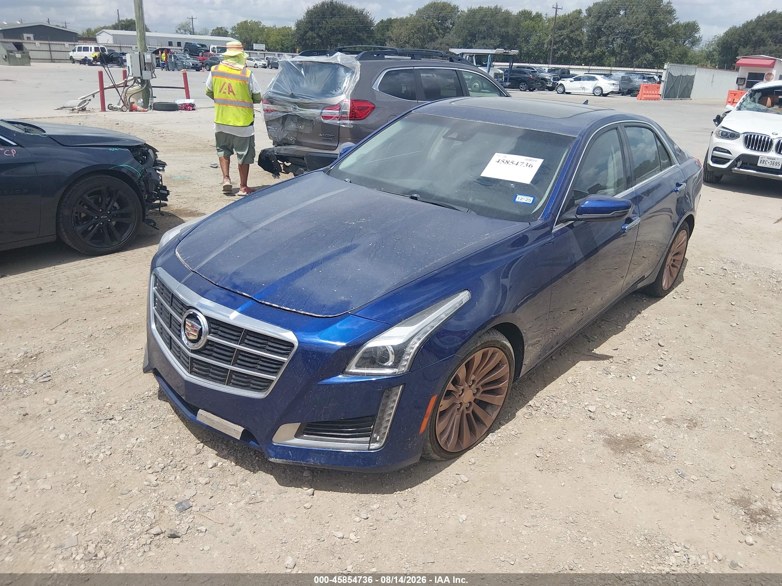 2014 Cadillac Cts Luxury Blue vin: 1G6AX5SX1E0196497