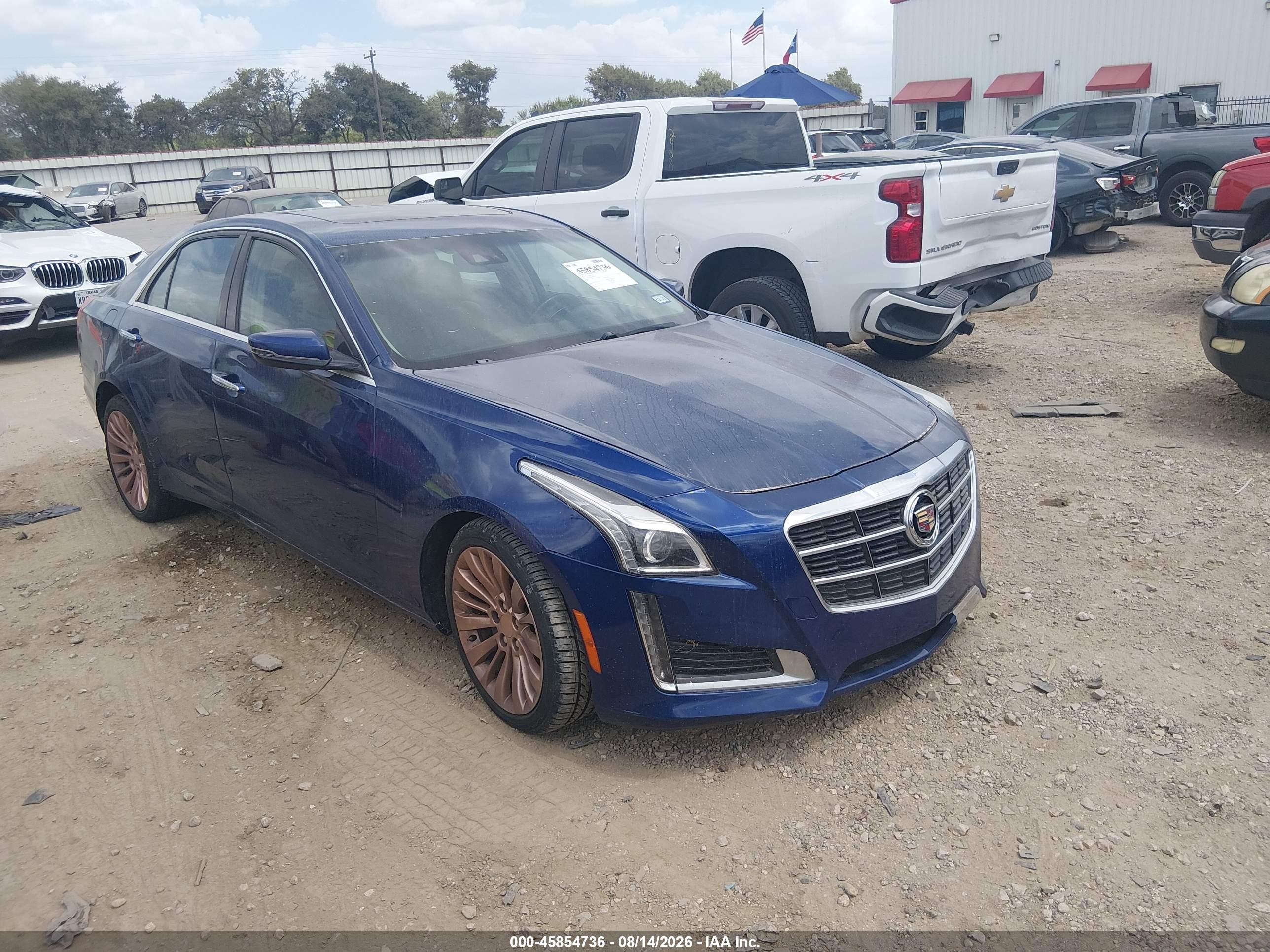 2014 Cadillac Cts Luxury Blue vin: 1G6AX5SX1E0196497