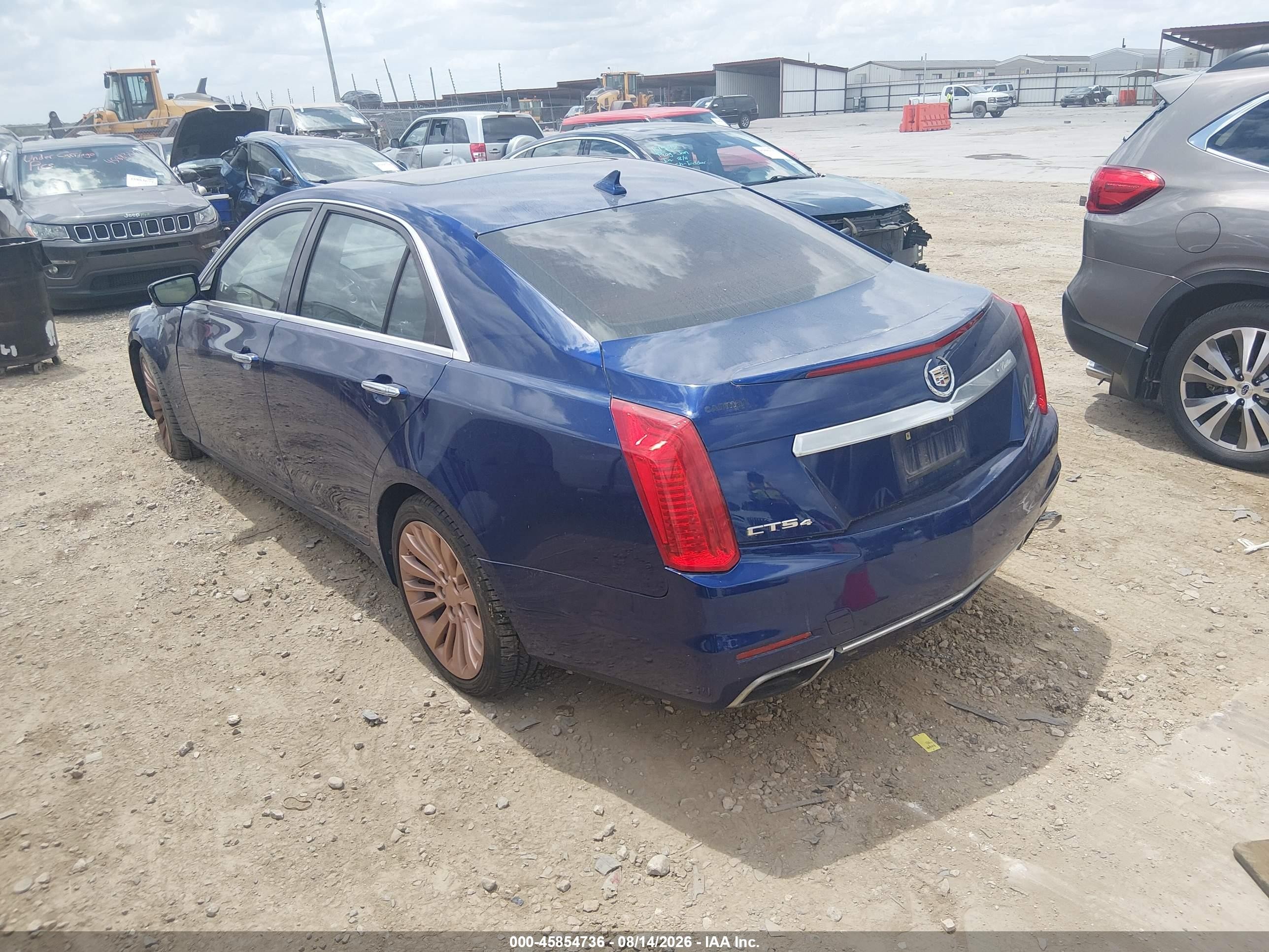 2014 Cadillac Cts Luxury Blue vin: 1G6AX5SX1E0196497
