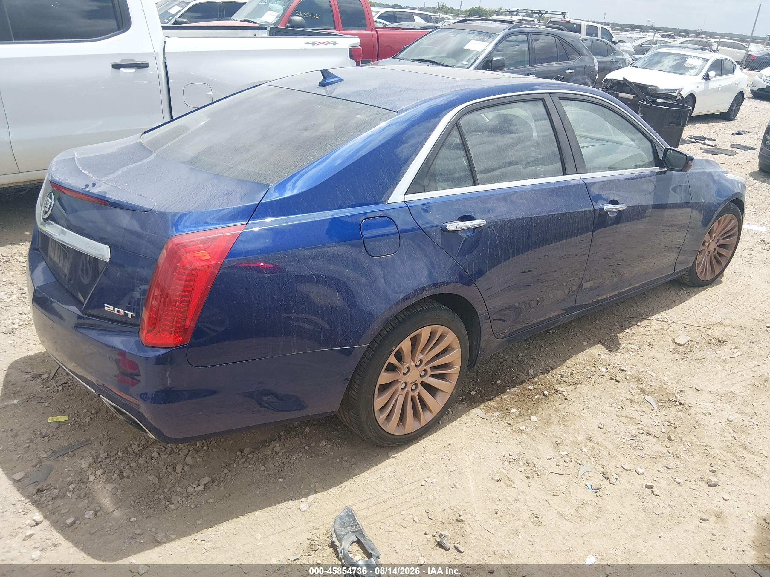 2014 Cadillac Cts Luxury Blue vin: 1G6AX5SX1E0196497